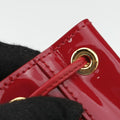 Mini Drawstring Red Enamel 1NR016 42巾着型 ミニ レッド エナメル 1NR016 42