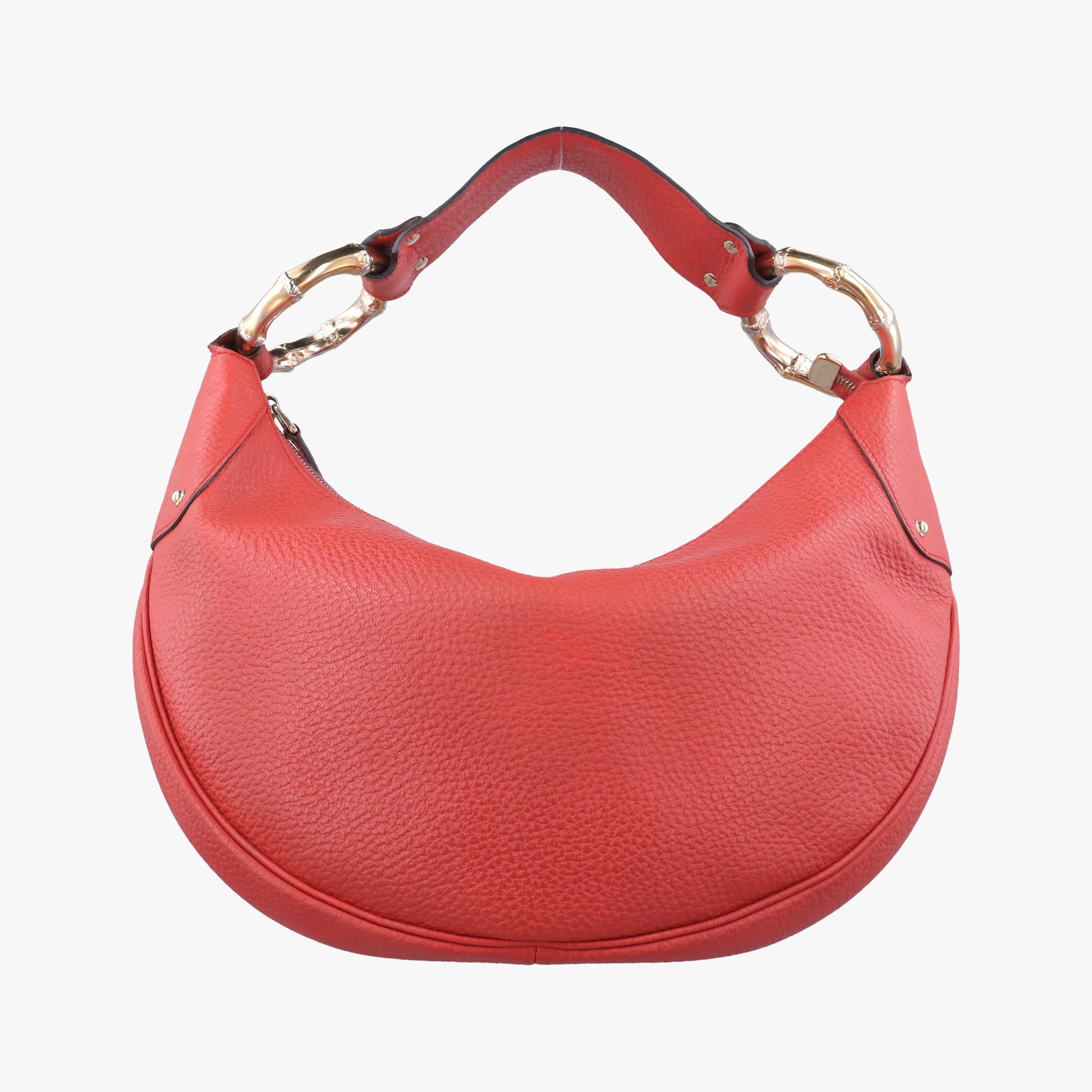 Bamboo Ring Hobo Red Leather 211519 G4517440バンブーリングホーボー レッド レザー 211519 G4517440