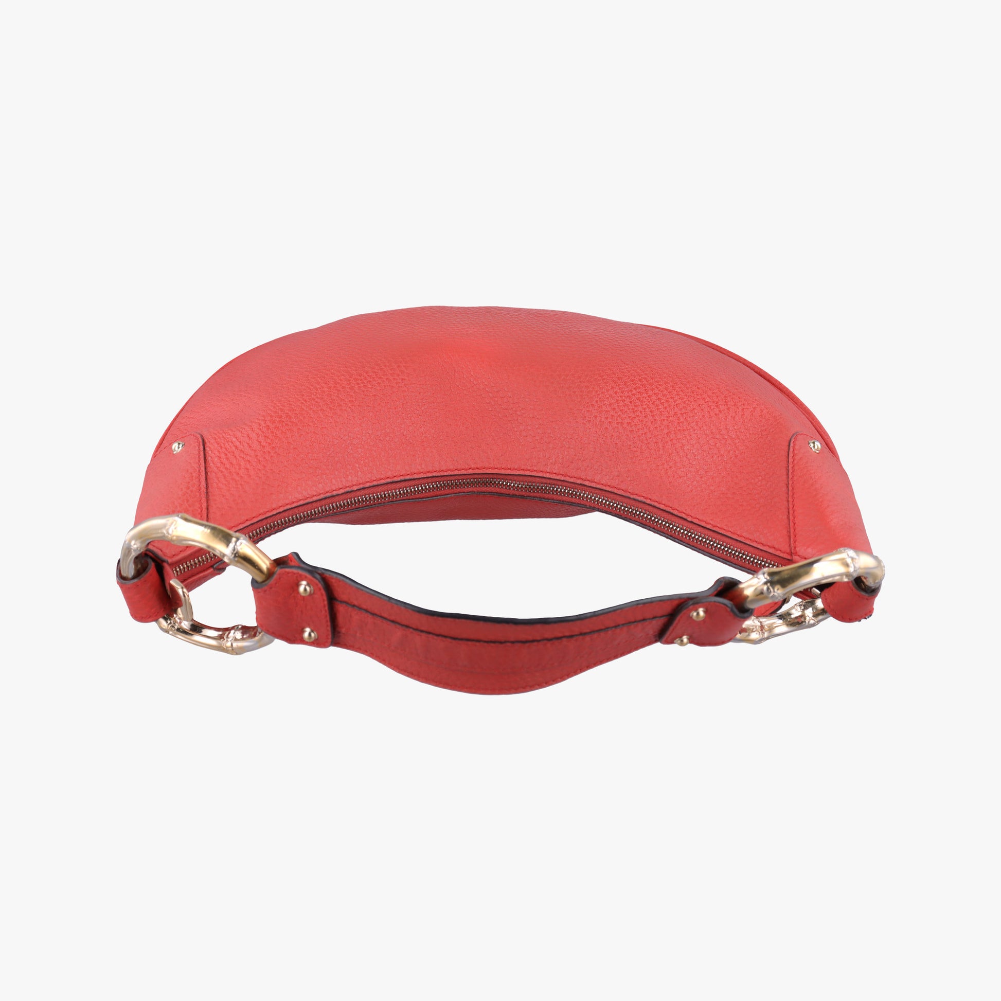 Bamboo Ring Hobo Red Leather 211519 G4517440バンブーリングホーボー レッド レザー 211519 G4517440
