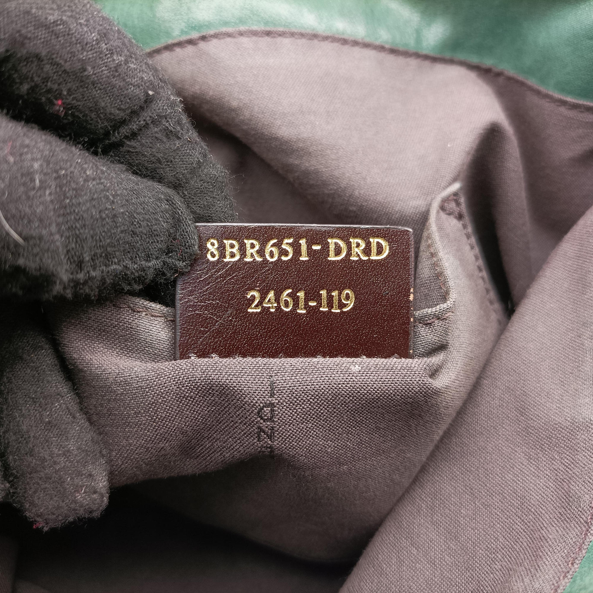 Mia FF Logo Emerald Green Leather 8BR615 8BR651-DRD 2461-119ミア FFロゴ  エメラルドグリーン レザー 8BR615 8BR651-DRD 2461-119