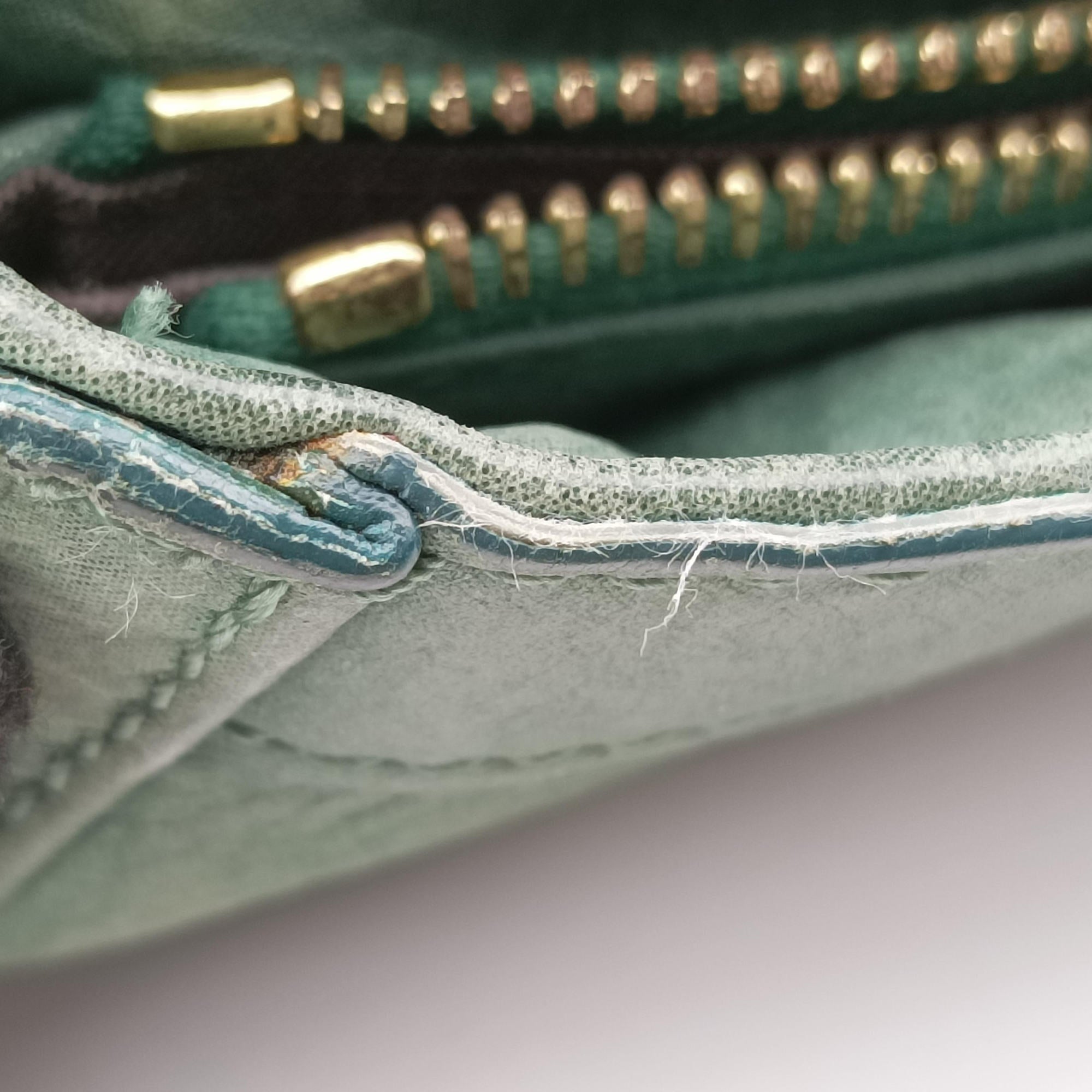 Mia FF Logo Emerald Green Leather 8BR615 8BR651-DRD 2461-119ミア FFロゴ  エメラルドグリーン レザー 8BR615 8BR651-DRD 2461-119