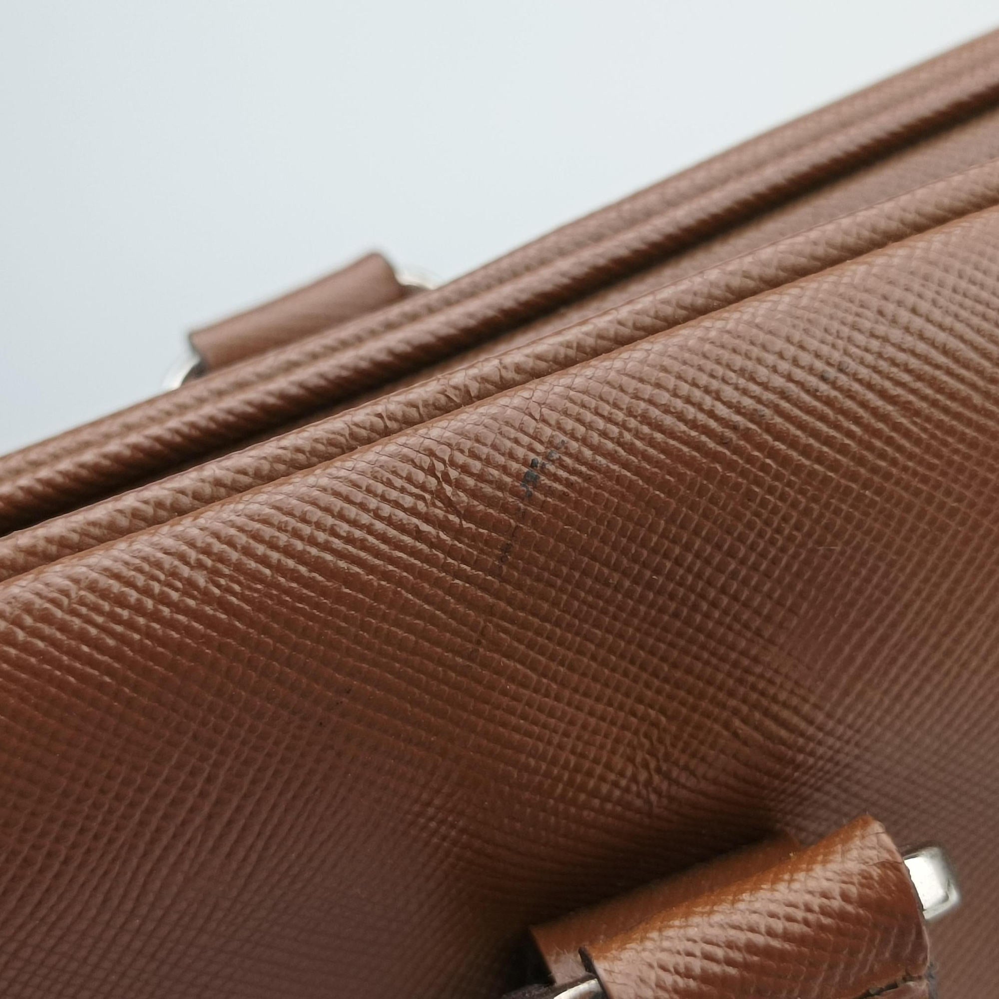 business bag briefcase Brown SAFFIANO Leather 2VE363 3 113ビジネスバッグ ブリーフケース ブラウン サフィアーノレザー 2VE363 3 113