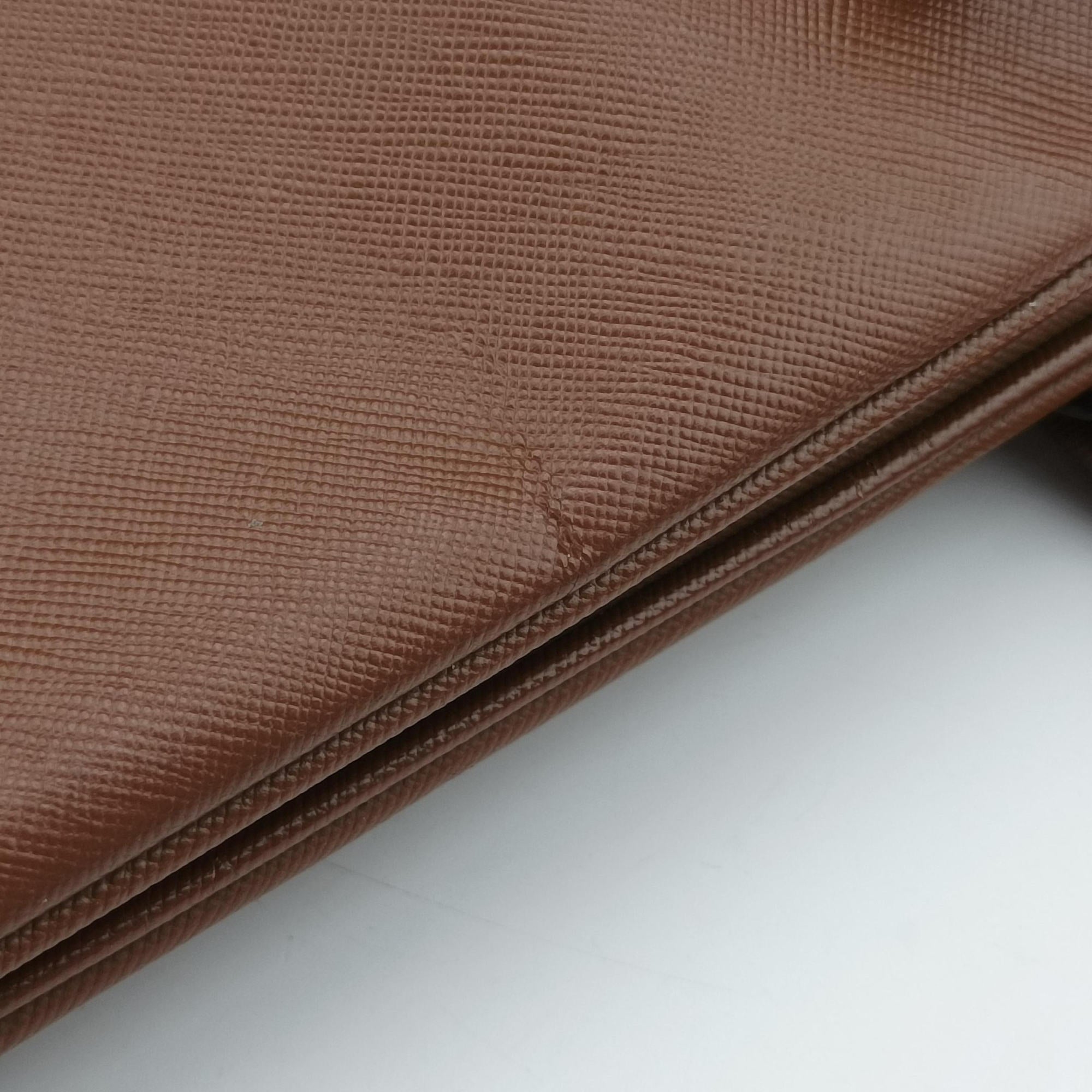 business bag briefcase Brown SAFFIANO Leather 2VE363 3 113ビジネスバッグ ブリーフケース ブラウン サフィアーノレザー 2VE363 3 113