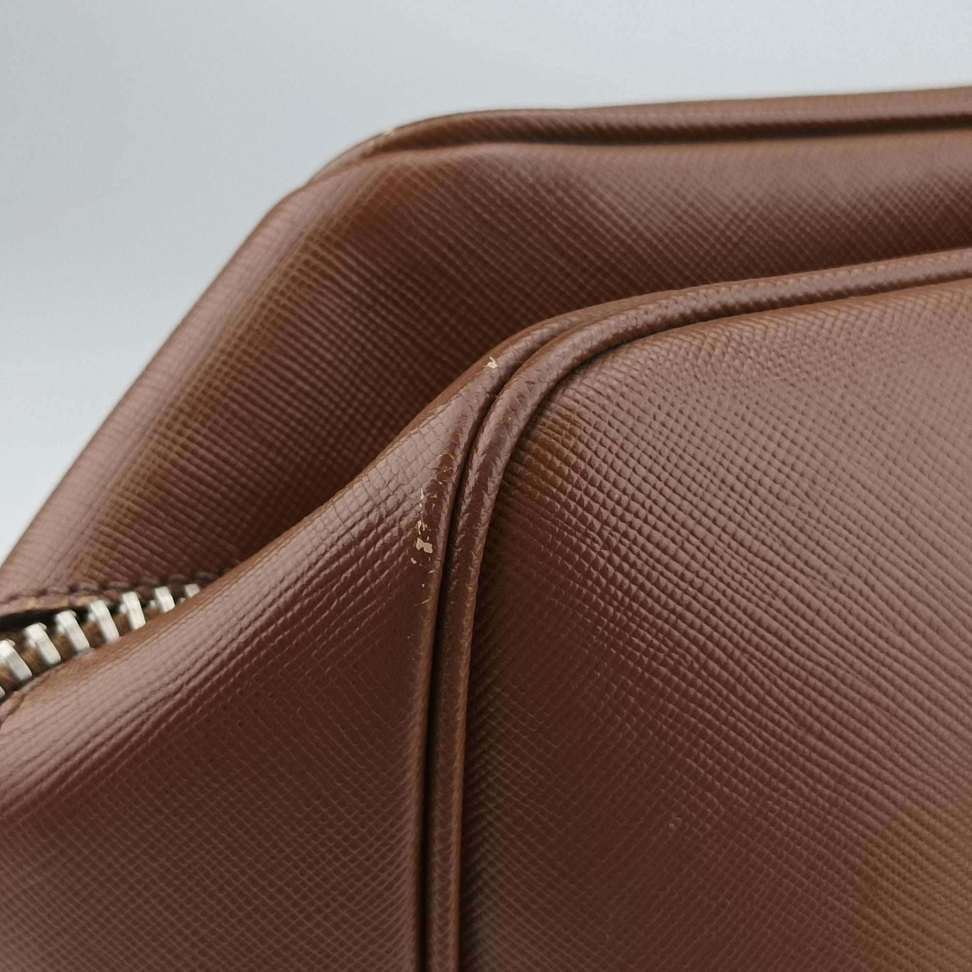 business bag briefcase Brown SAFFIANO Leather 2VE363 3 113ビジネスバッグ ブリーフケース ブラウン サフィアーノレザー 2VE363 3 113