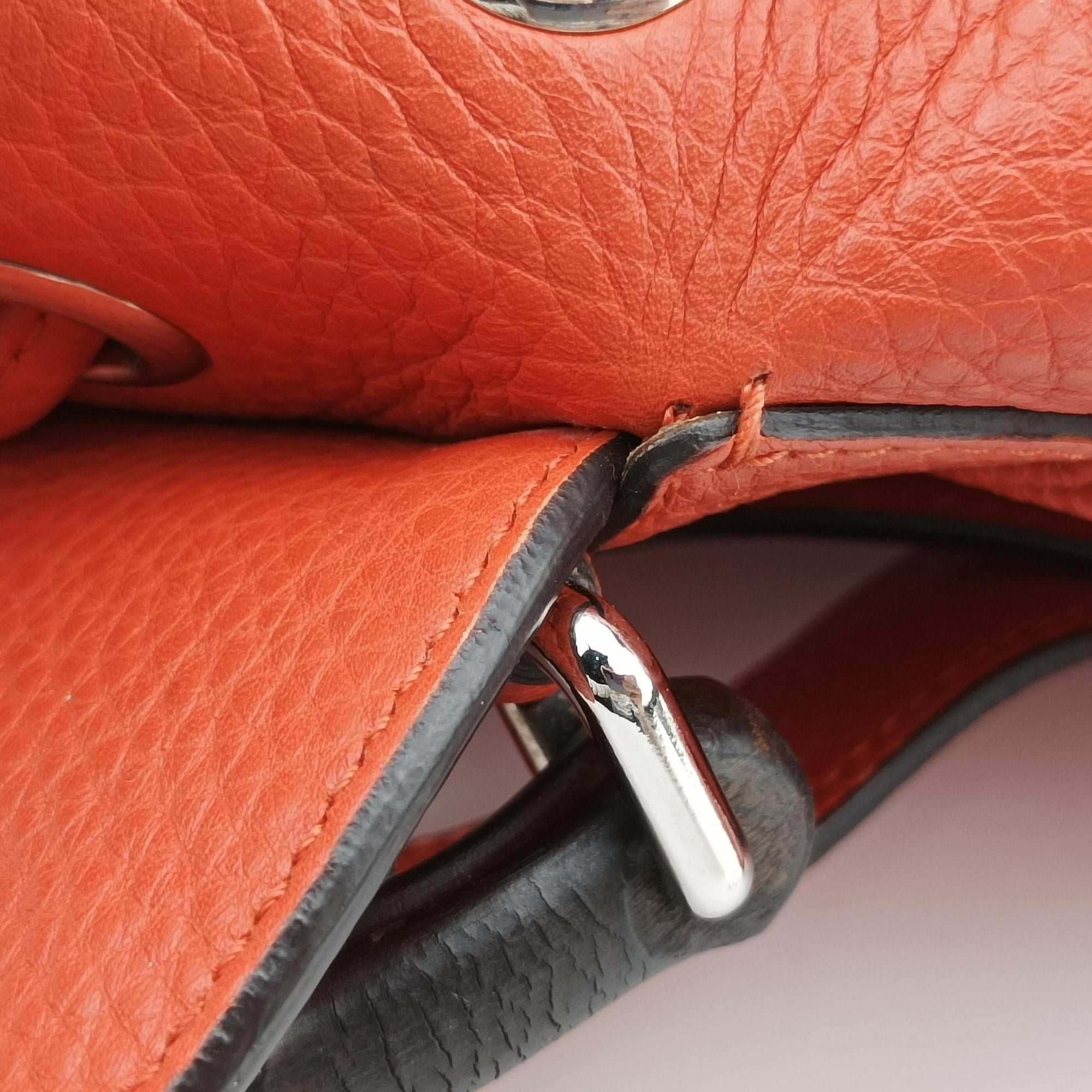 Bamboo fringe tassel Orange Leather 387149 H018443011バンブー フリンジタッセル オレンジ レザー 387149 H018443011