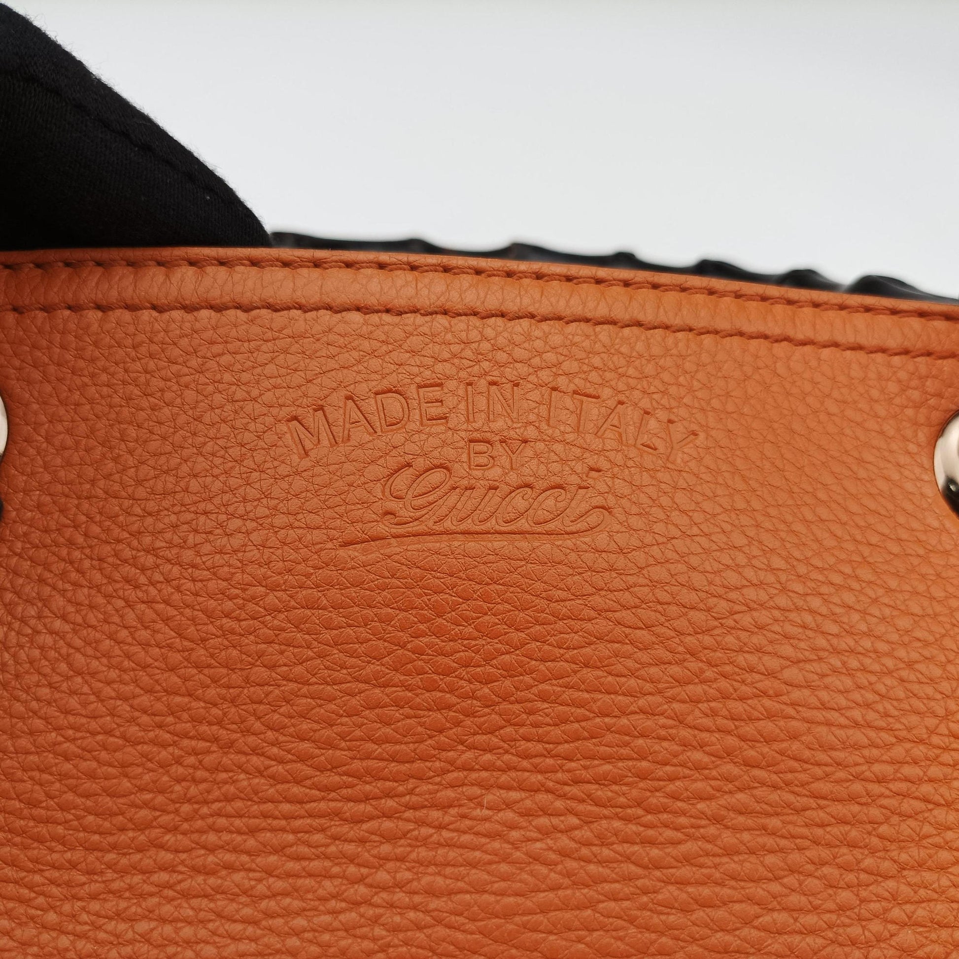 Bamboo Shopper Orange Leather 323660 H015887680バンブーショッパー オレンジ レザー 323660 H015887680