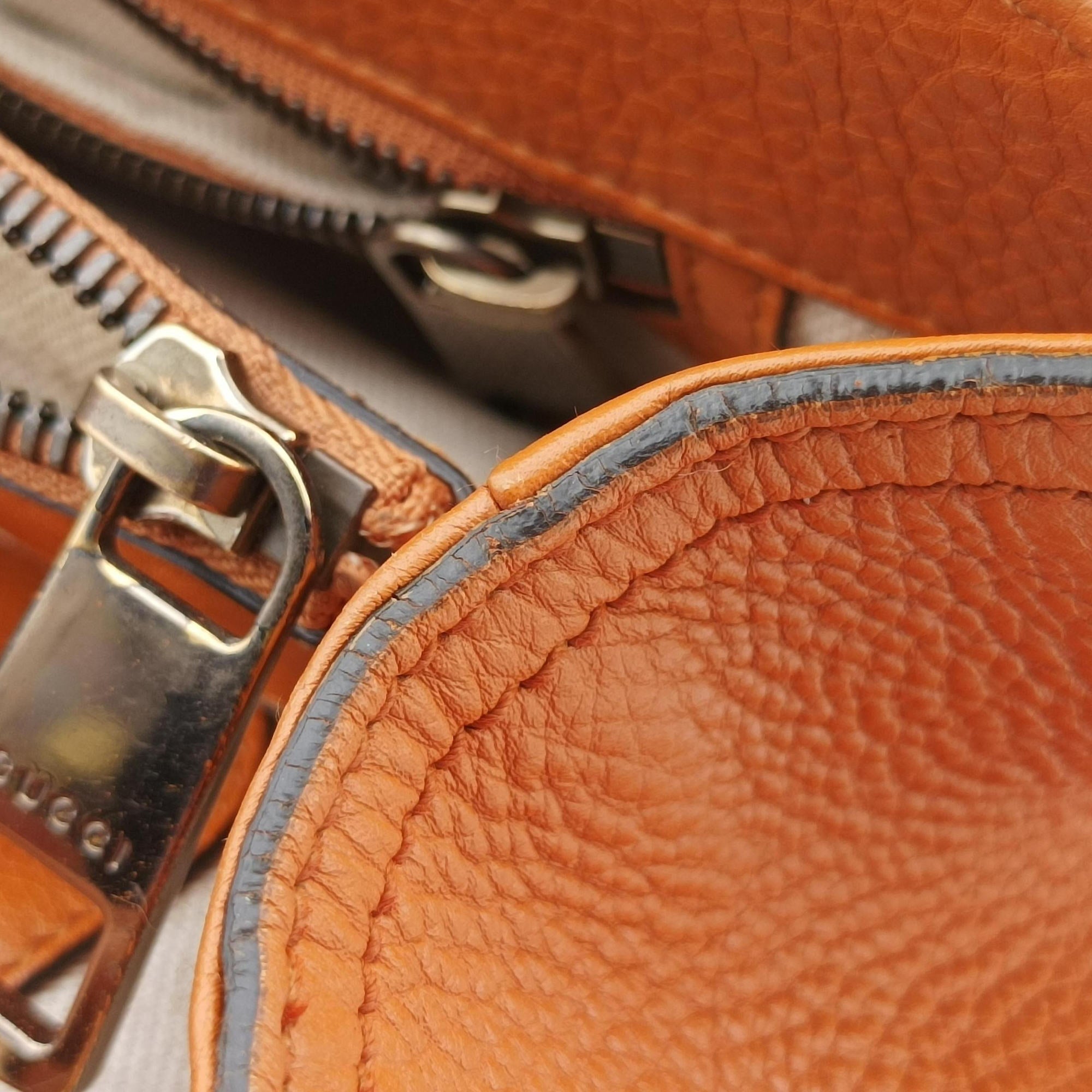 Bamboo Shopper Orange Leather 323660 H015887680バンブーショッパー オレンジ レザー 323660 H015887680