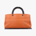 Bamboo Shopper Orange Leather 323660 H015887680バンブーショッパー オレンジ レザー 323660 H015887680