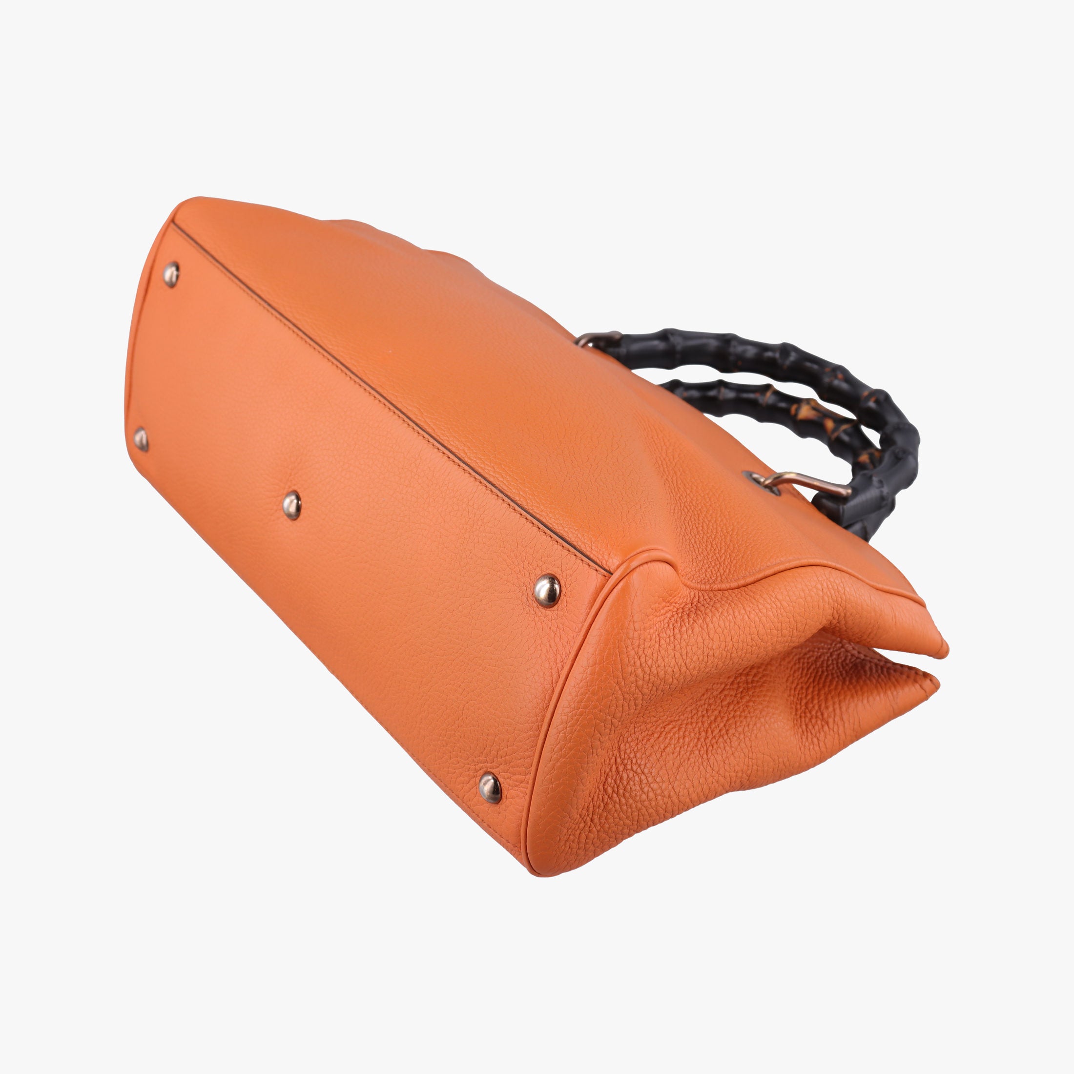 Bamboo Shopper Orange Leather 323660 H015887680バンブーショッパー オレンジ レザー 323660 H015887680