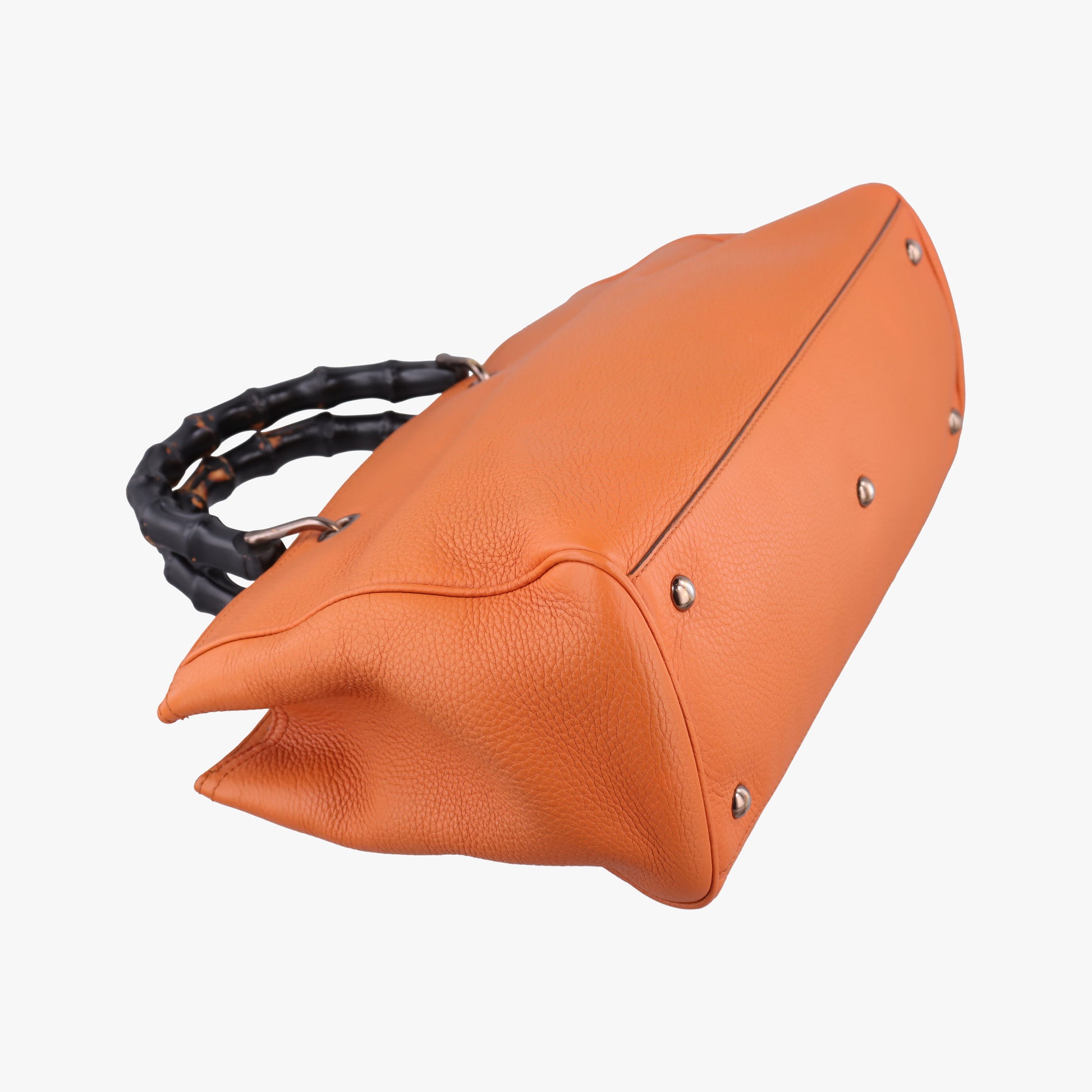 Bamboo Shopper Orange Leather 323660 H015887680バンブーショッパー オレンジ レザー 323660 H015887680