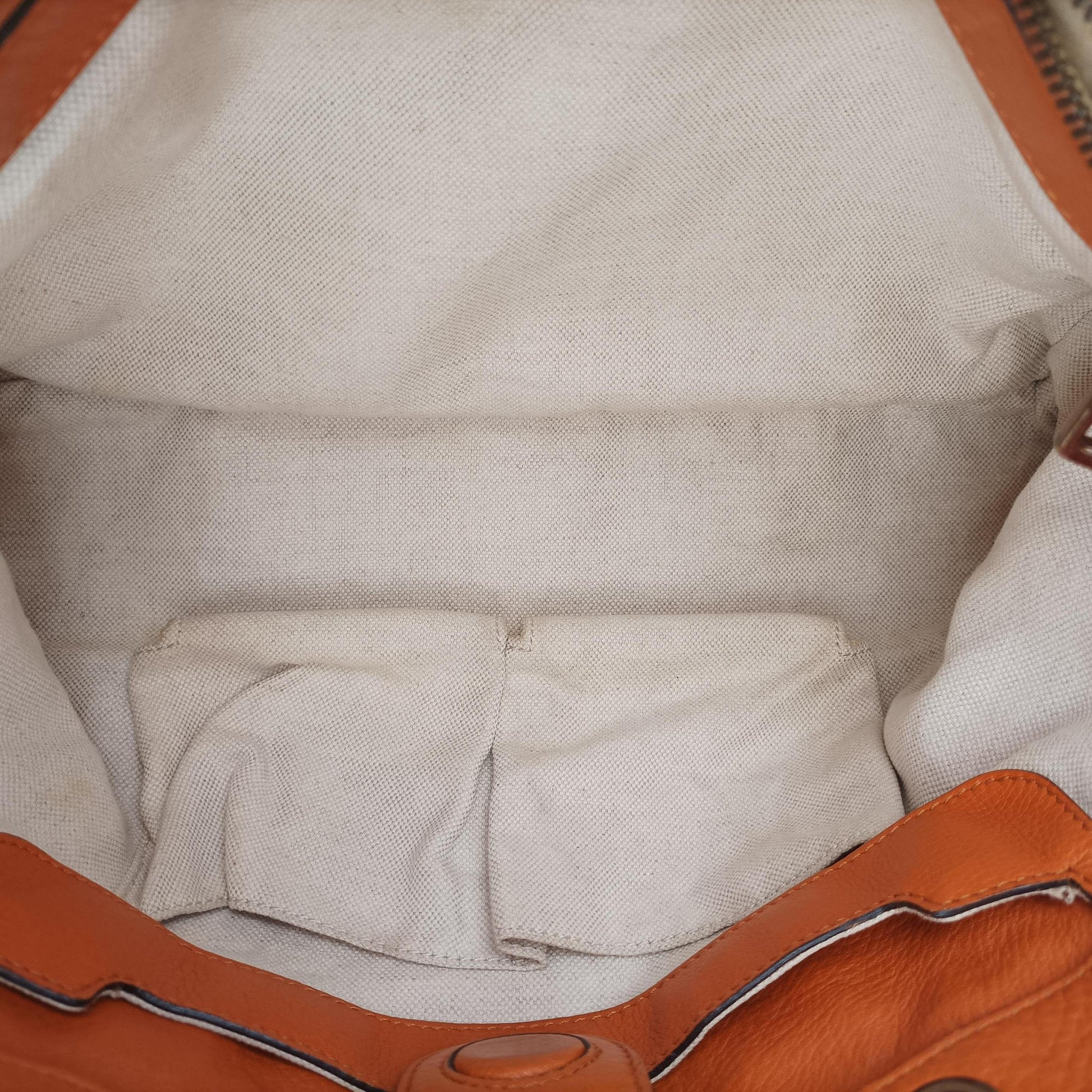 Bamboo Shopper Orange Leather 323660 H015887680バンブーショッパー オレンジ レザー 323660 H015887680