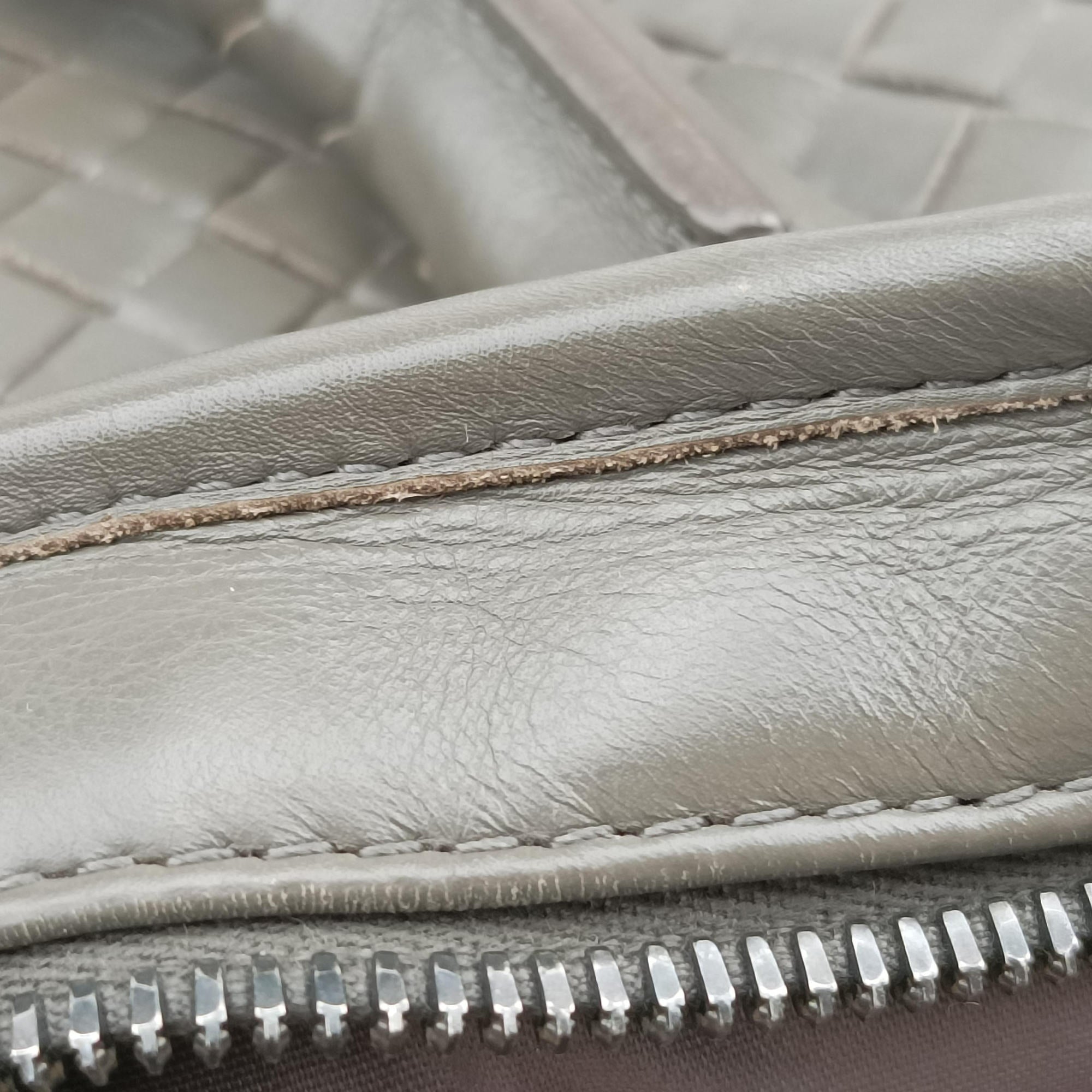 Intrecciato Grey lambskin B00771083Qイントレチャート グレー ラムスキン B00771083Q