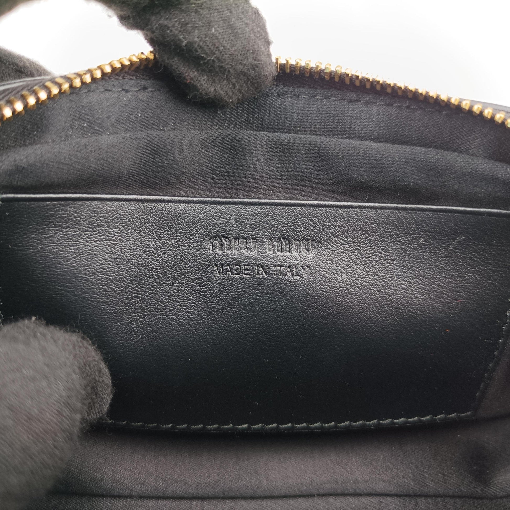 Logo belt Black leather 58ロゴベルト ブラック レザー 58