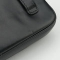 Logo belt Black leather 58ロゴベルト ブラック レザー 58
