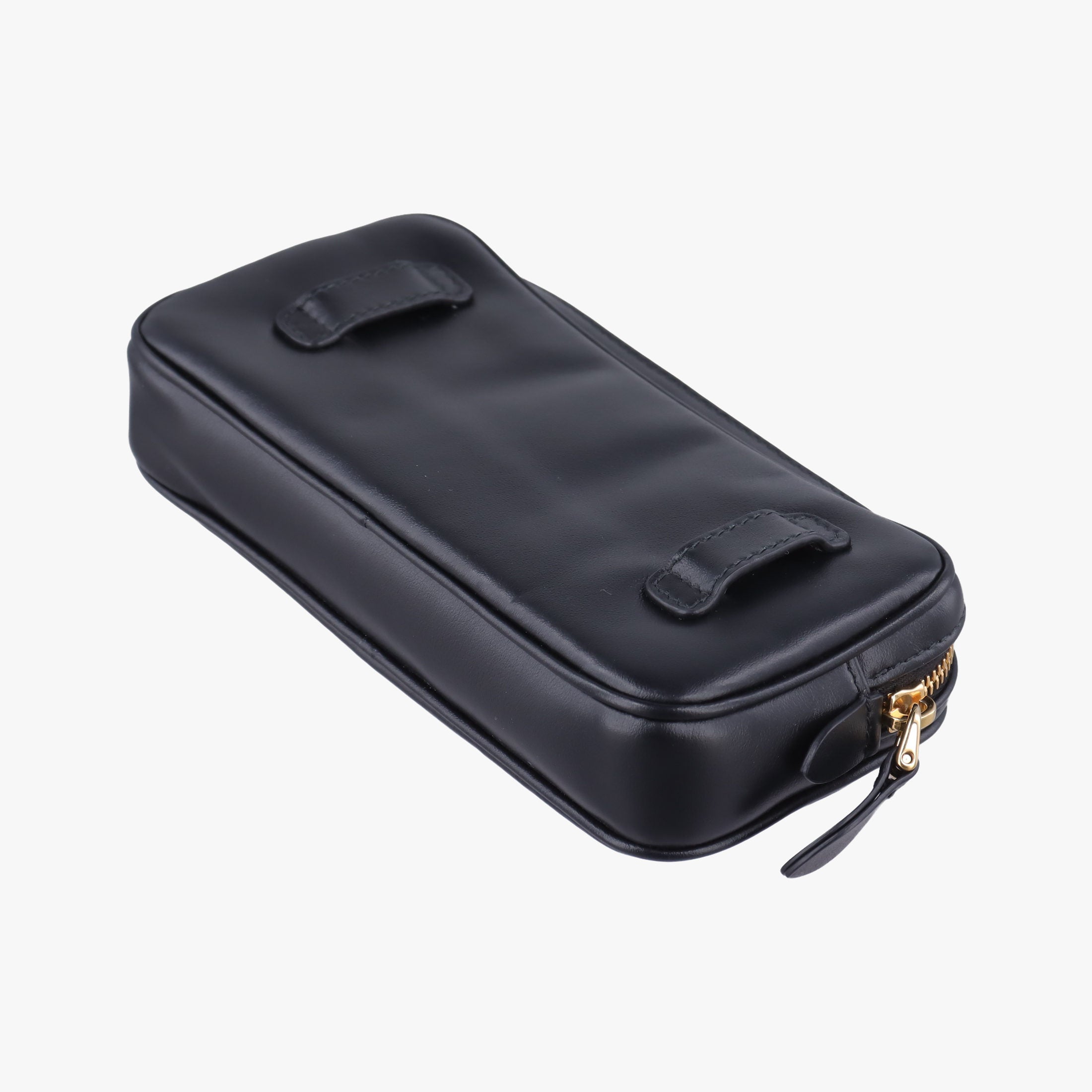 Logo belt Black leather 58ロゴベルト ブラック レザー 58