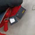 Bag Bugs Monster Red × Blue Calfskin × Fox Fur × Mink Lot number unknownバッグバグズ モンスター レッド × ブルー カーフレザー × フォックスファー 製番不明