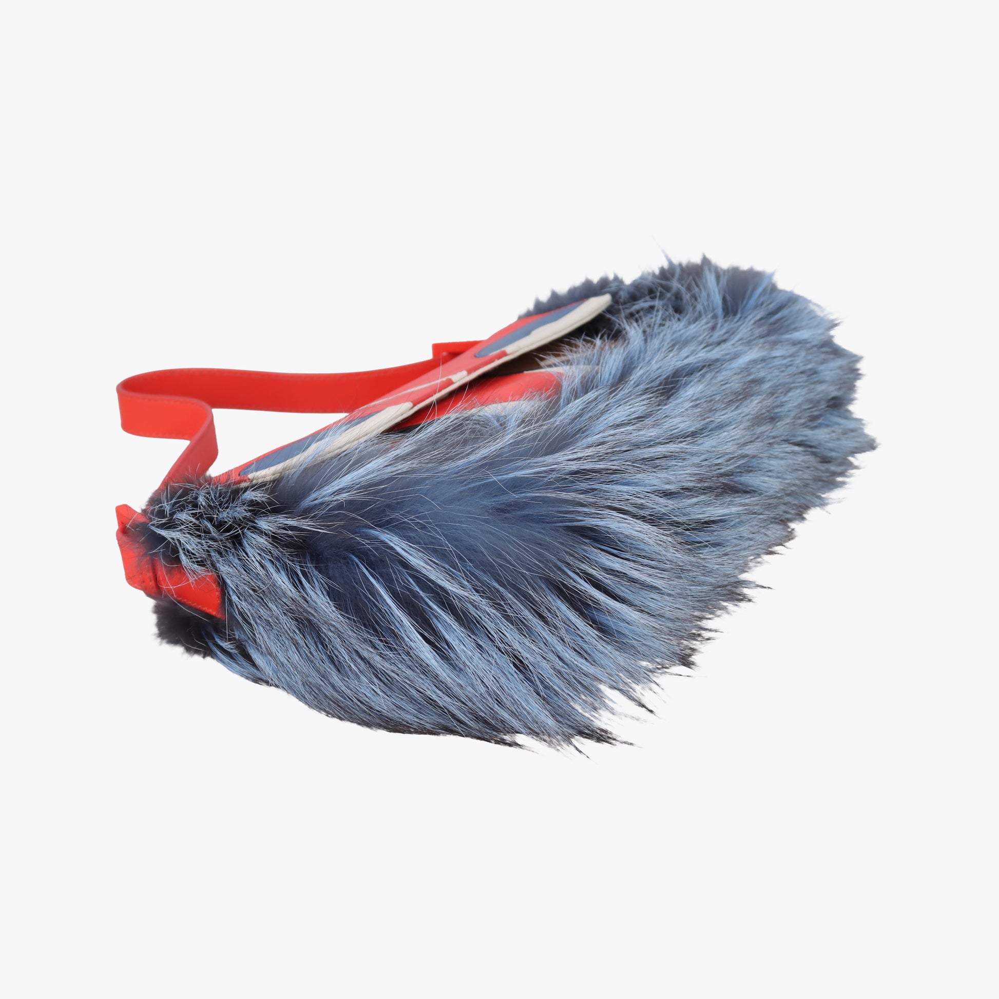 Bag Bugs Monster Red × Blue Calfskin × Fox Fur × Mink Lot number unknownバッグバグズ モンスター レッド × ブルー カーフレザー × フォックスファー 製番不明