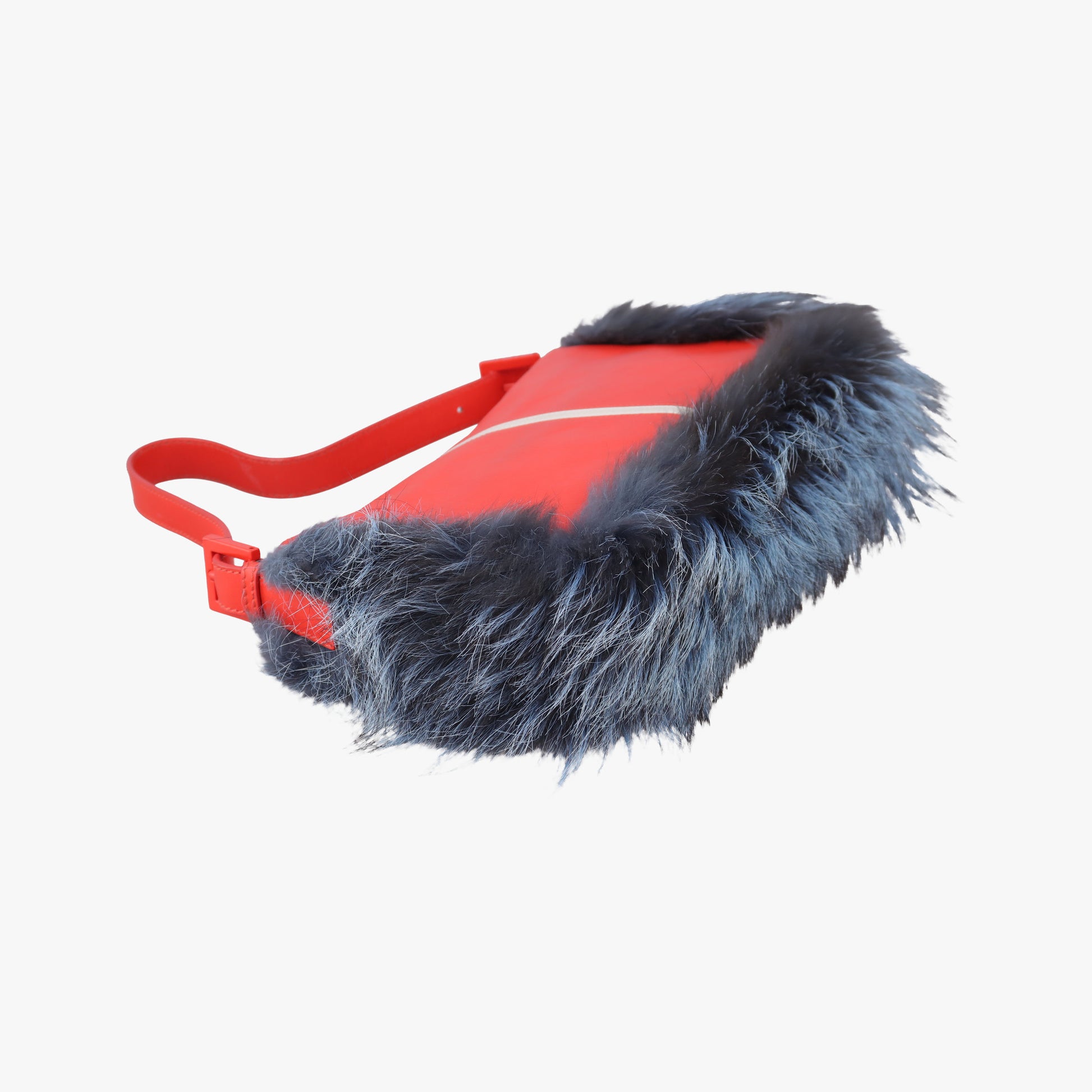 Bag Bugs Monster Red × Blue Calfskin × Fox Fur × Mink Lot number unknownバッグバグズ モンスター レッド × ブルー カーフレザー × フォックスファー 製番不明