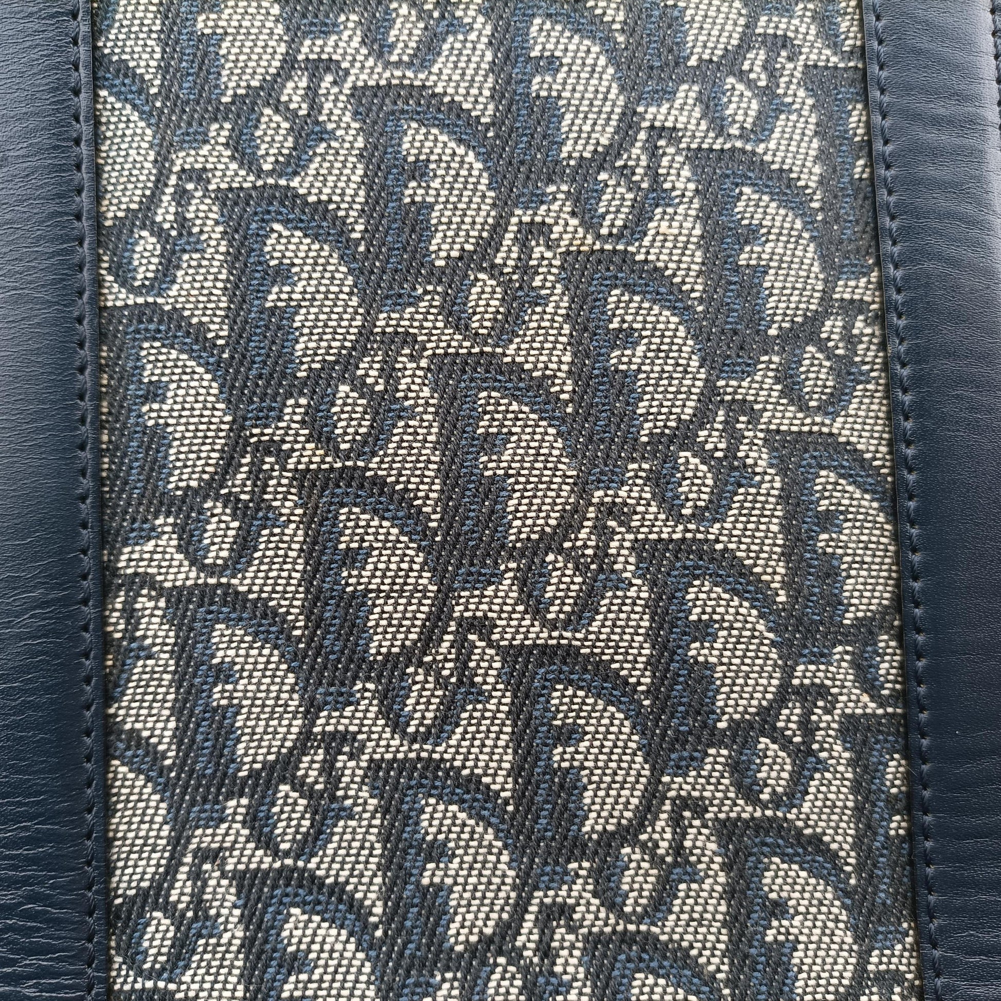 Trotter Tote Navy Jacquard × Leather BO B 0071トロッター トート ネイビー ジャガード×レザー BO B 0071