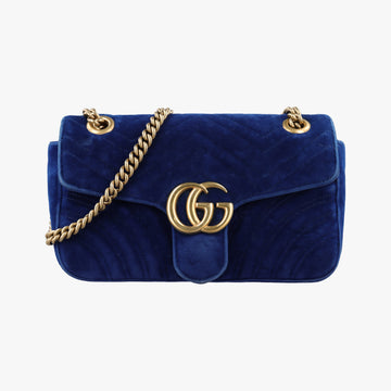 GG Marmont Blue velour 446744 E024214219GGマーモント ブルー ベロア 446744 E024214219