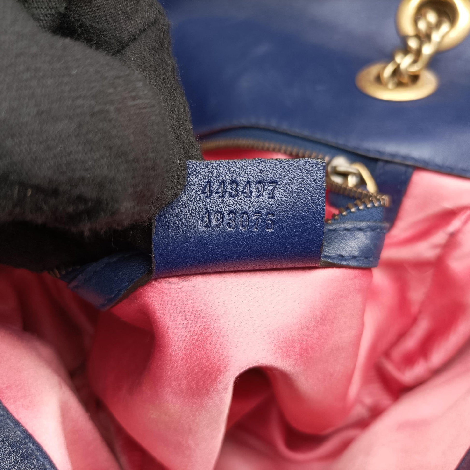 GG Marmont Blue velour 446744 E024214219GGマーモント ブルー ベロア 446744 E024214219