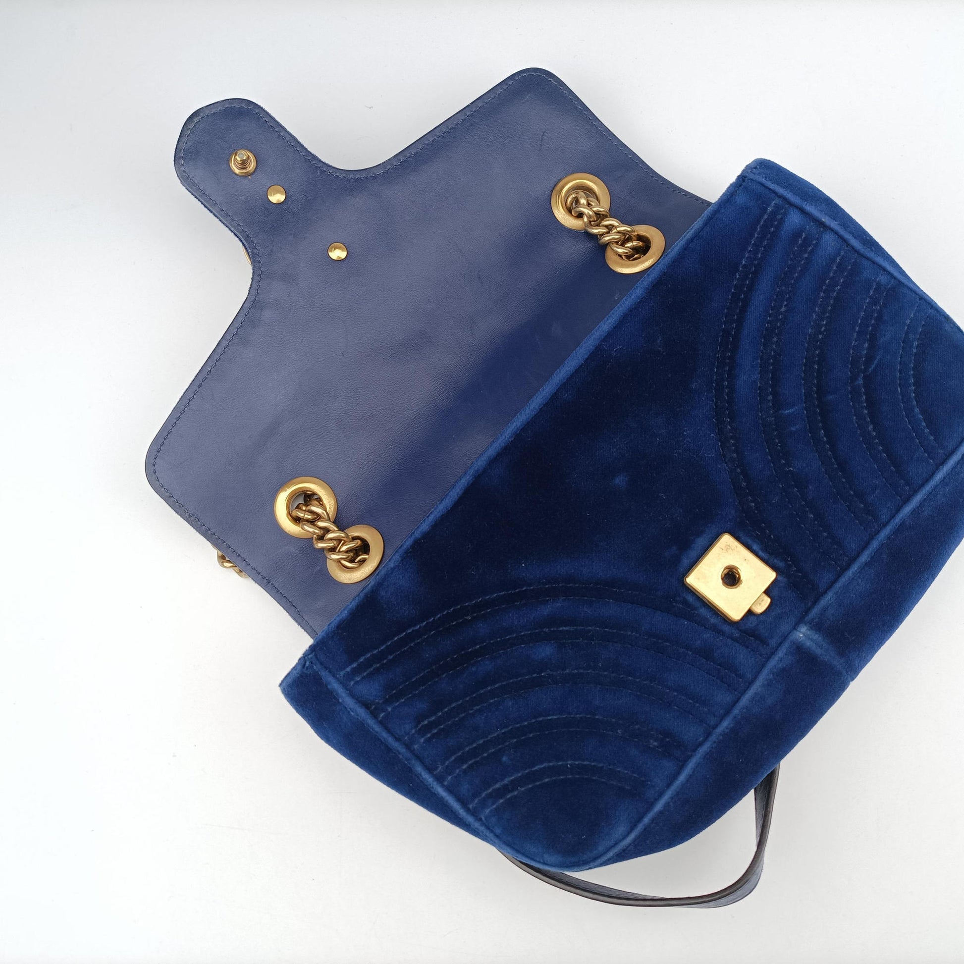 GG Marmont Blue velour 446744 E024214219GGマーモント ブルー ベロア 446744 E024214219