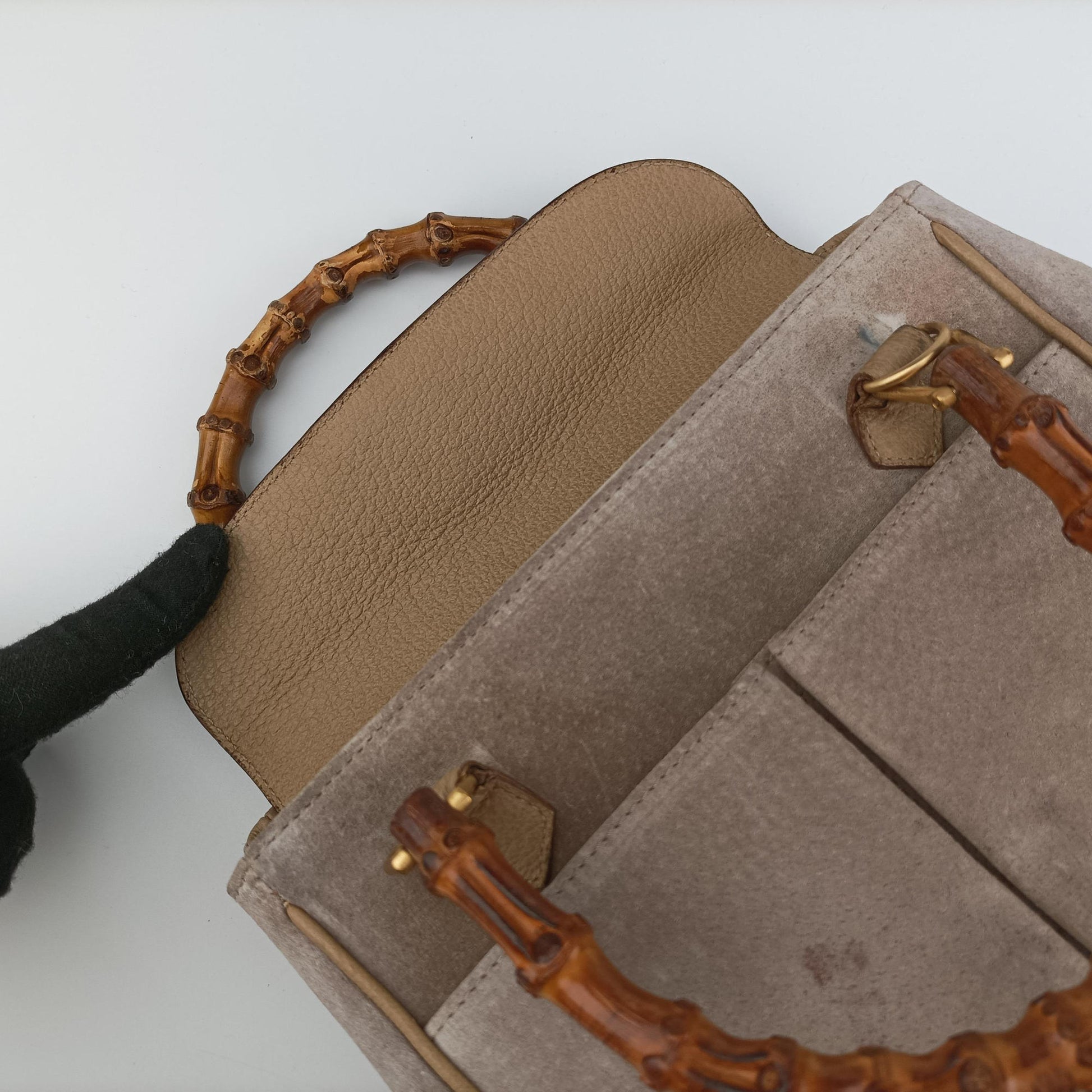 bamboo Beige Suede× Leather 001.12 バンブー ベージュ スエード× レザー 001.12 