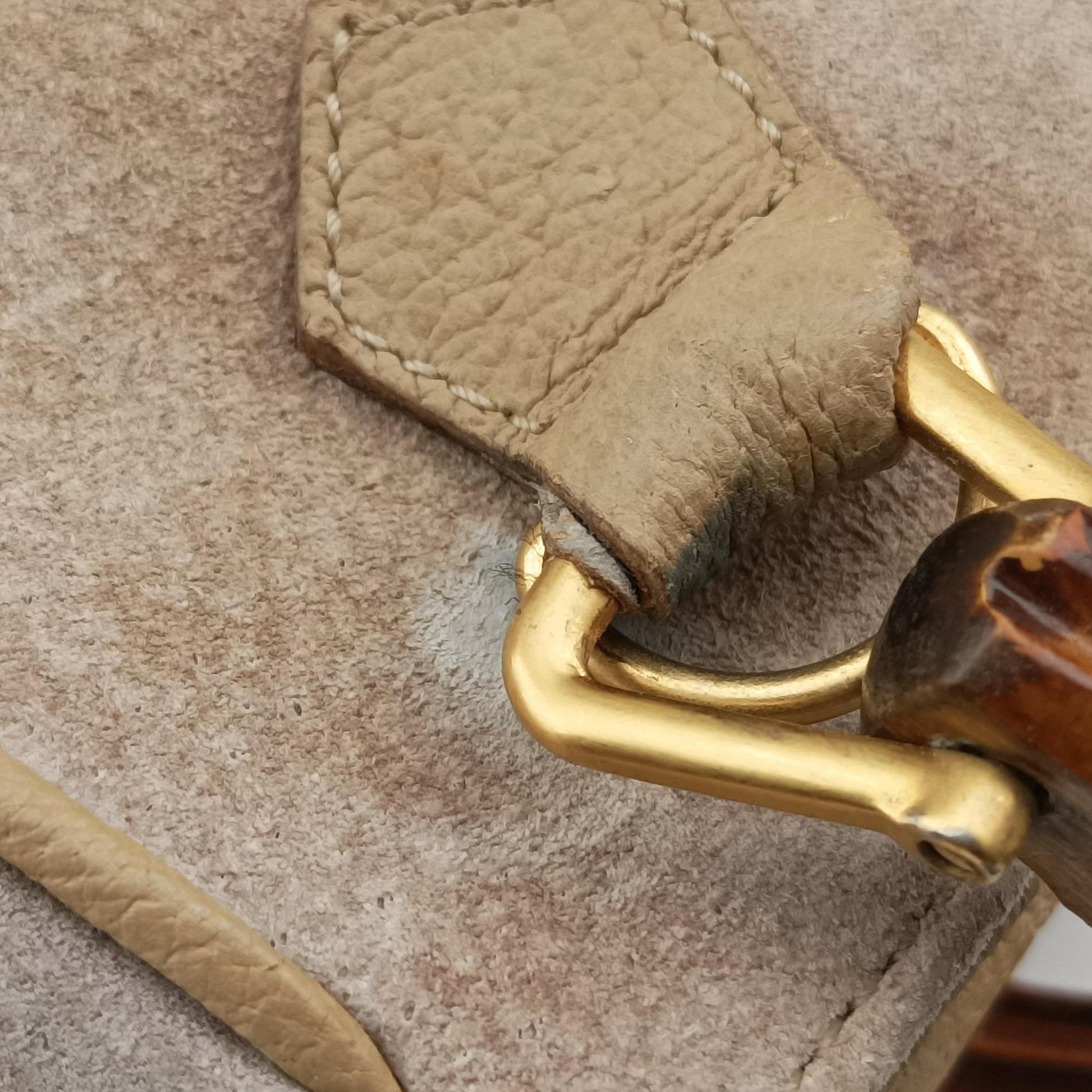 bamboo Beige Suede× Leather 001.12 バンブー ベージュ スエード× レザー 001.12 
