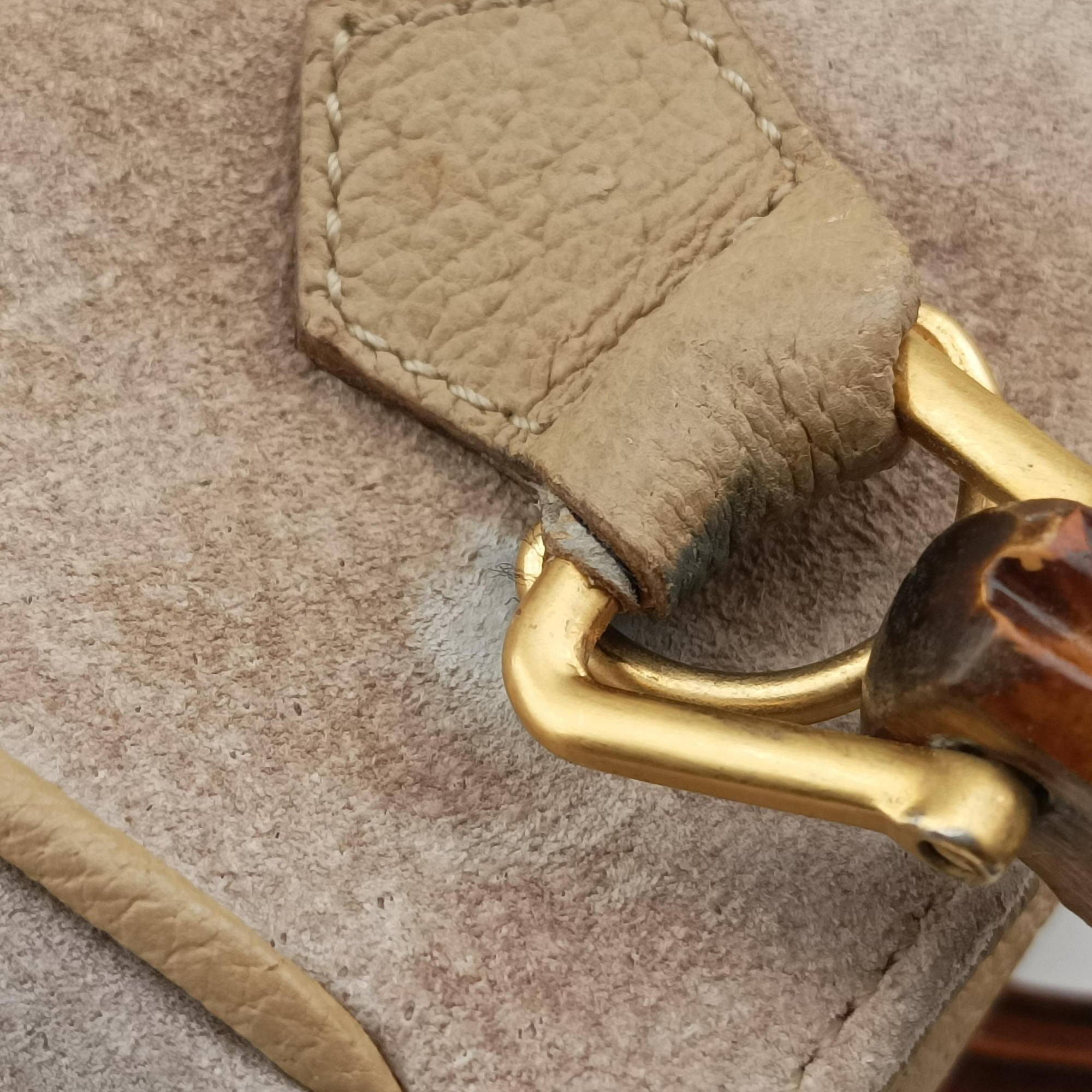 bamboo Beige Suede× Leather 001.12 バンブー ベージュ スエード× レザー 001.12 