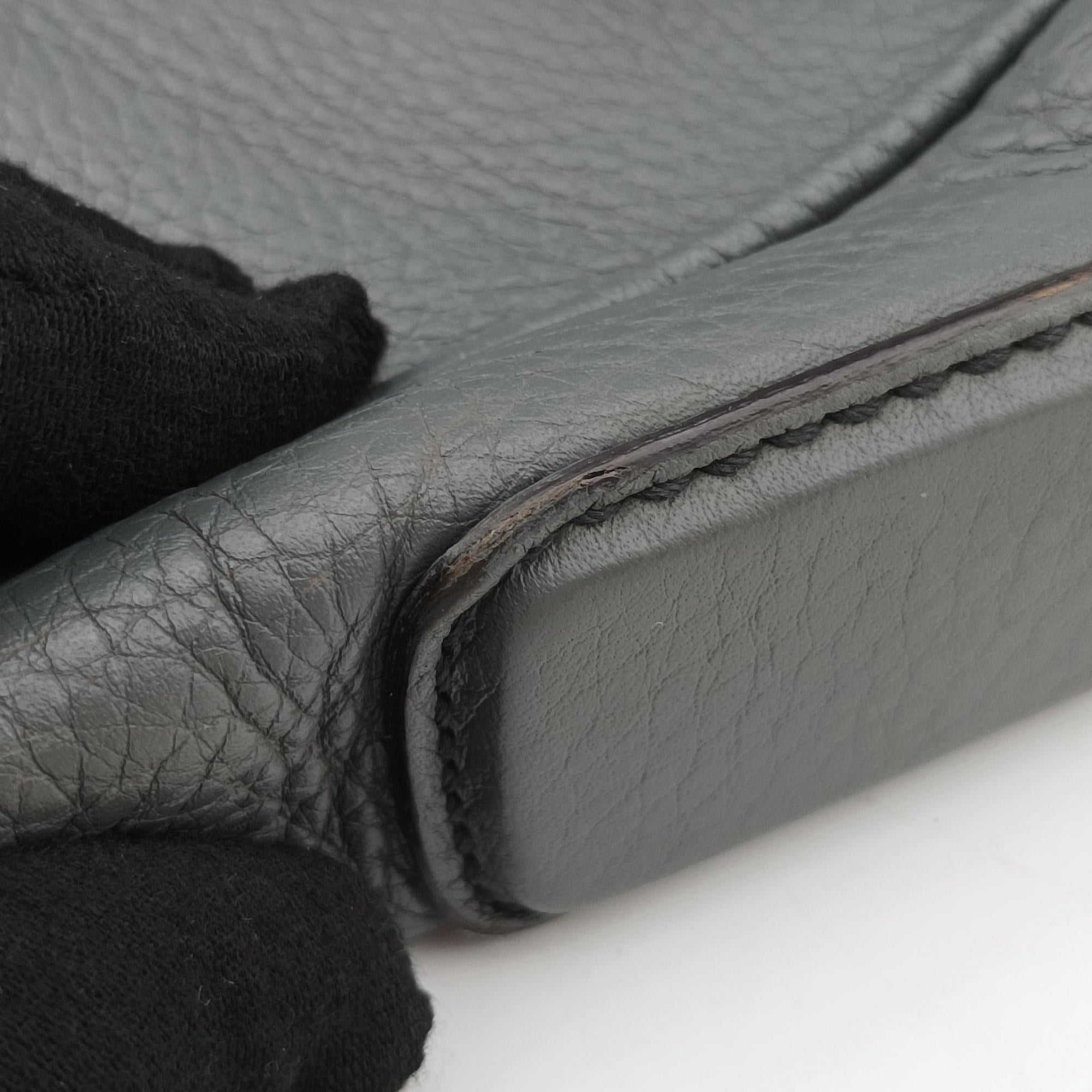 Interlocking G Logo Soho Messenger Grey Leather 337084 D016330716インターロッキングG ソーホー メッセンジャー グレー レザー 337084 D016330716