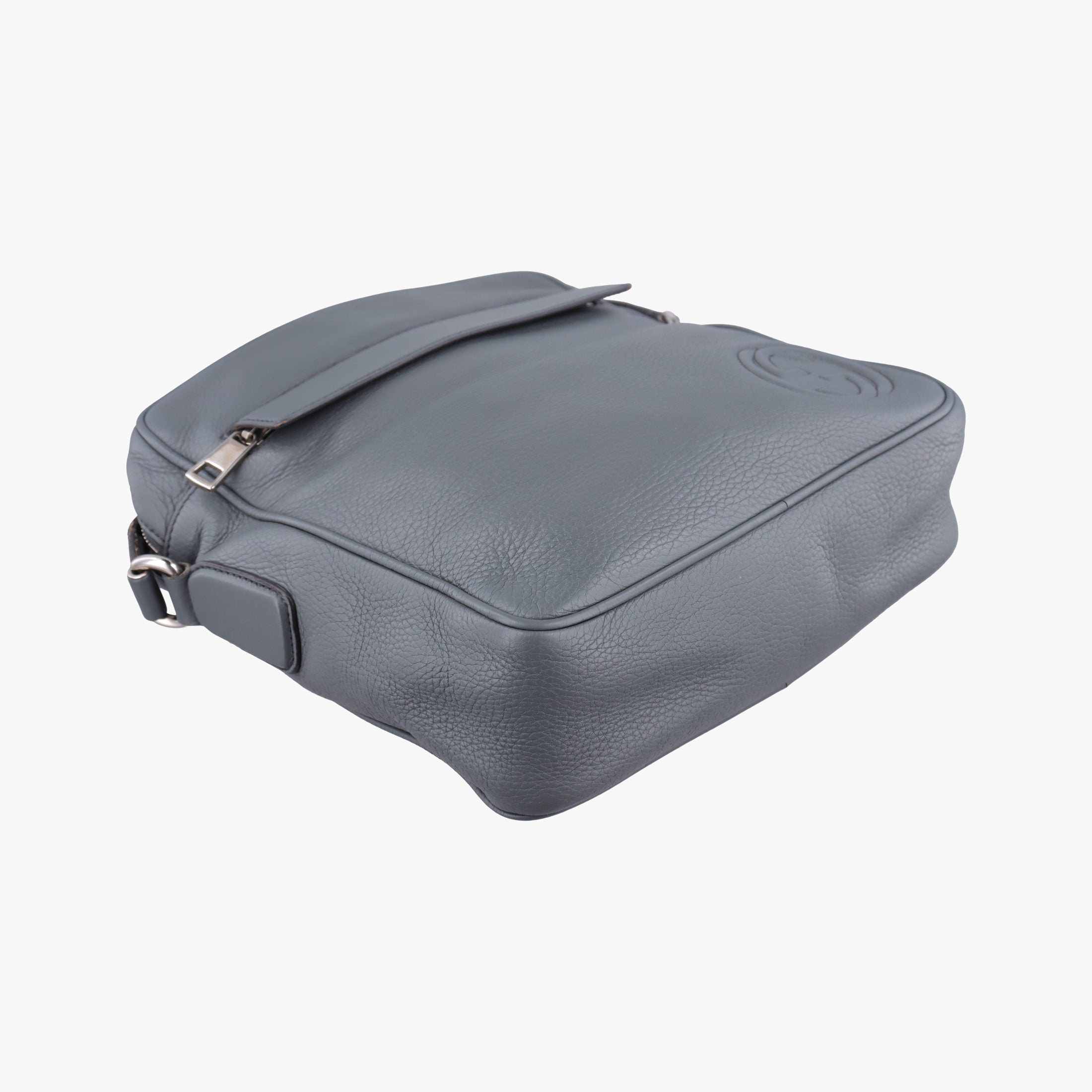 Interlocking G Logo Soho Messenger Grey Leather 337084 D016330716インターロッキングG ソーホー メッセンジャー グレー レザー 337084 D016330716