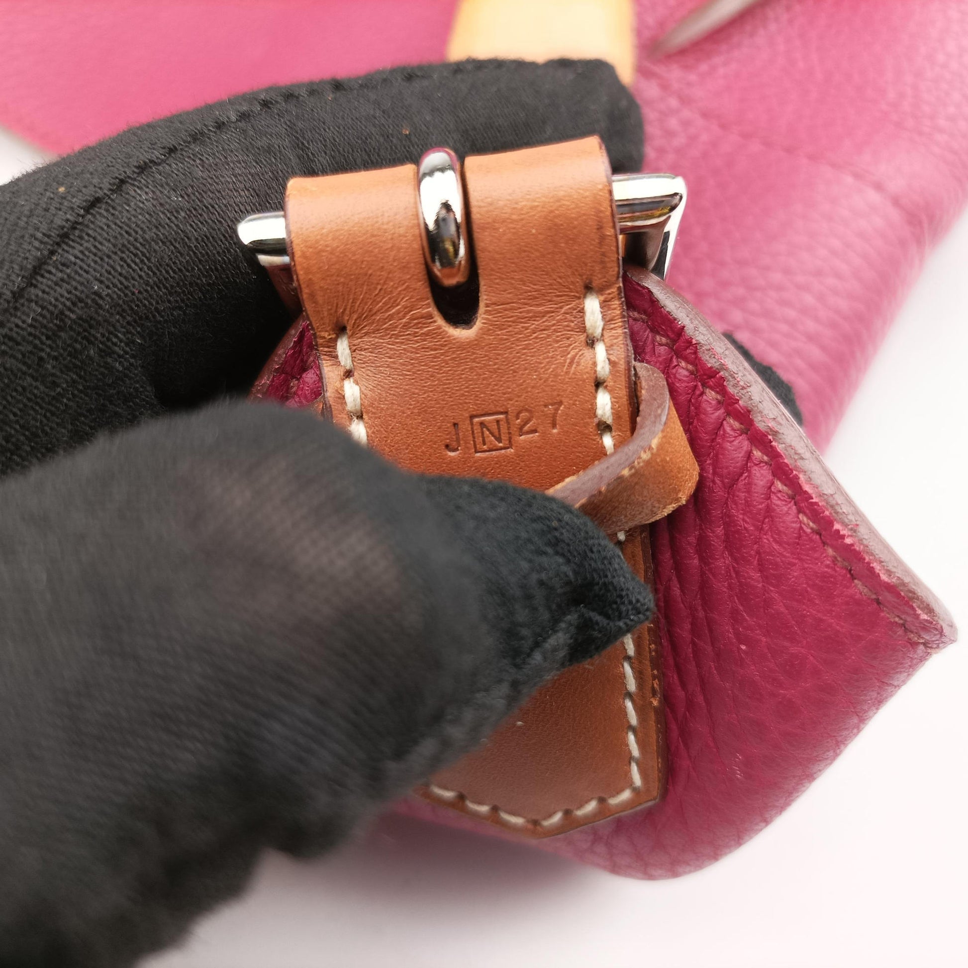 Marwari Raspberry Clemence Leather J□N27マルワリ フューシャピンク トリヨンクレマンス J□N27