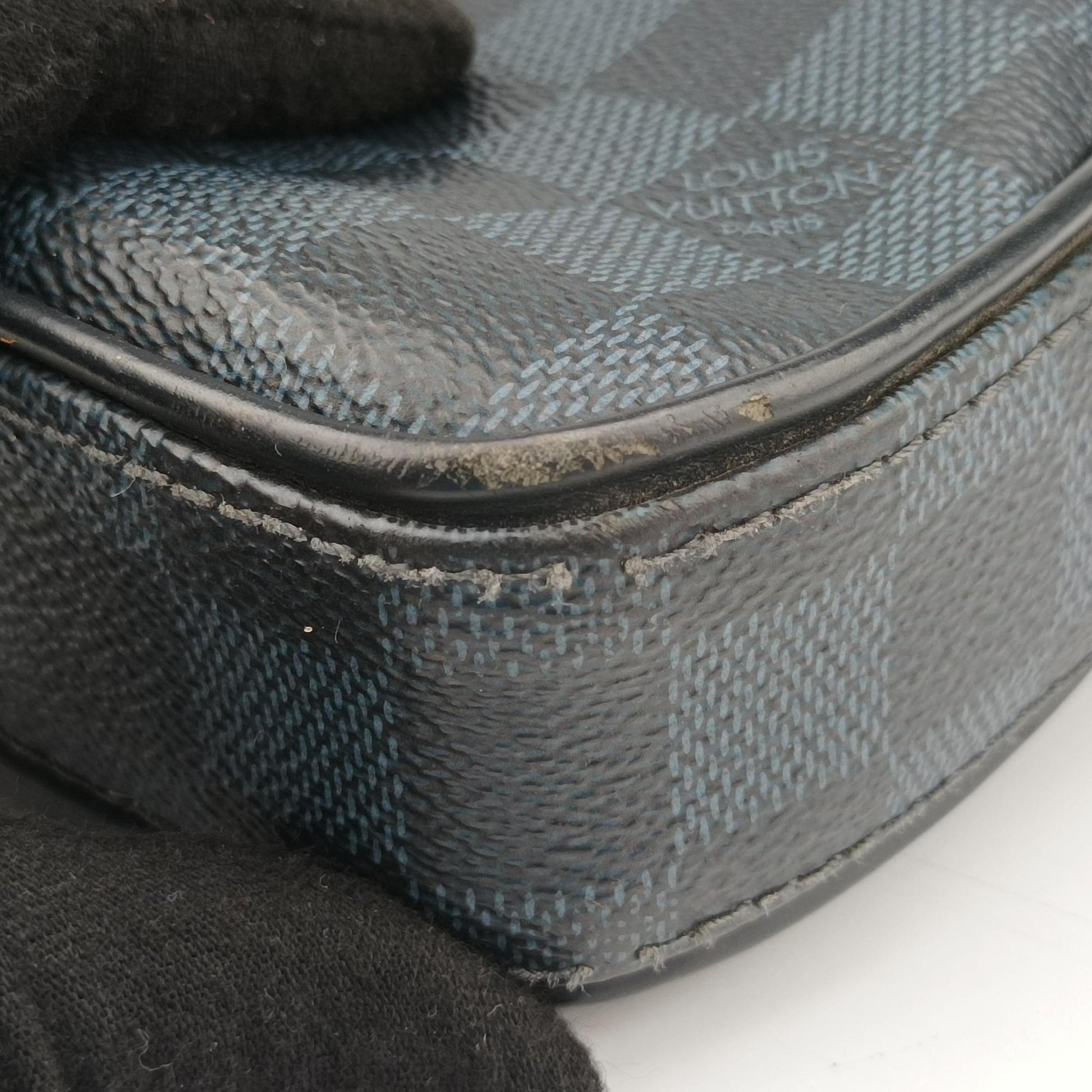 Dandy MM Cobalt Damier Coated Canvas × Leather N63298 TR3176ダンディ MM  コバルト ダミエ コーティングキャンバス × レザー N63298 TR3176