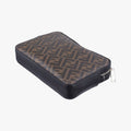 Camera case Brown × Black × Red PVC Coated Canvas × Leather 7M0286 7M0286 A9XS 208-0897キャム ブラウン × ブラック × レッド PVCコーティングキャンバス × レザー 7M0286 7M0286 A9XS 208-0897
