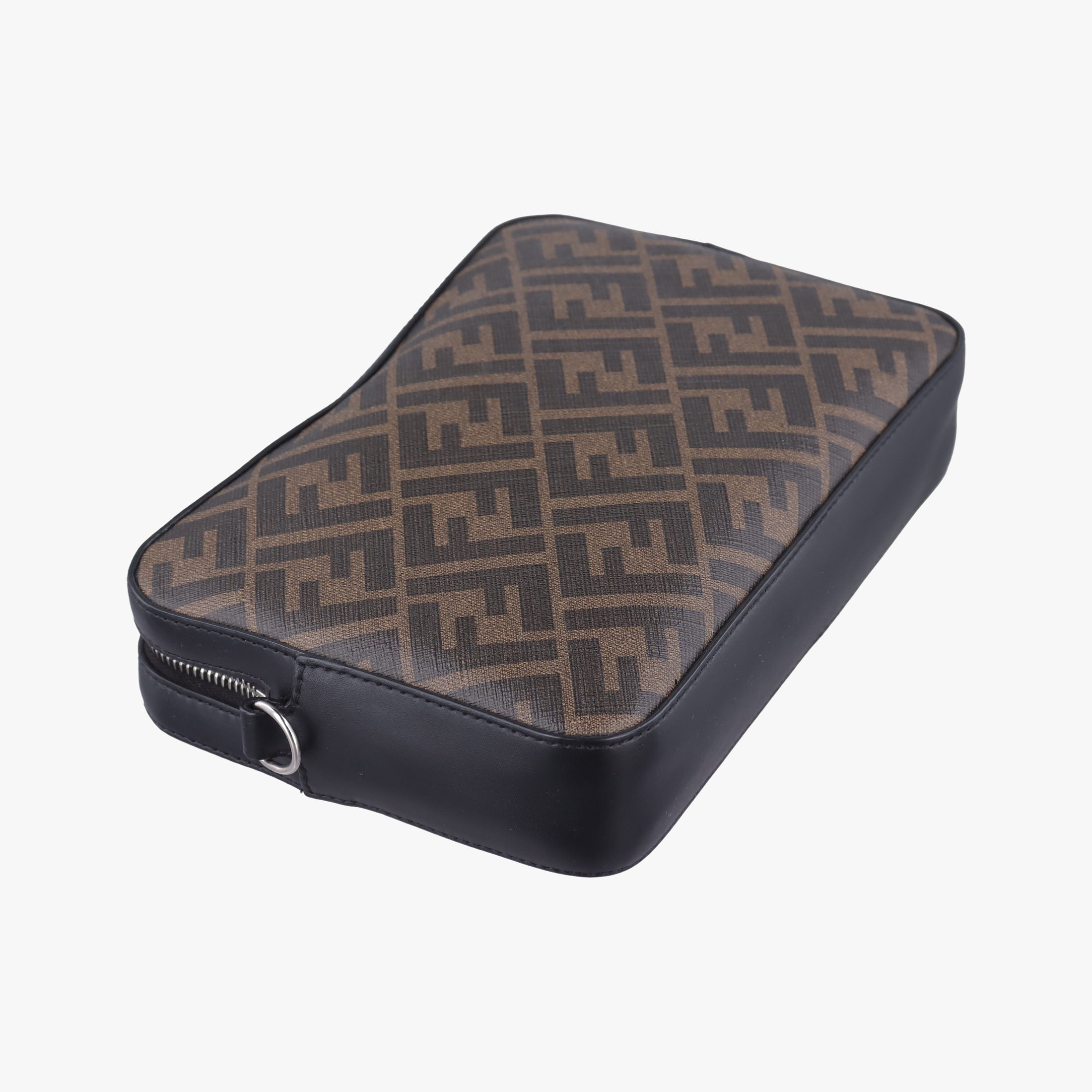 Camera case Brown × Black × Red PVC Coated Canvas × Leather 7M0286 7M0286 A9XS 208-0897キャム ブラウン × ブラック × レッド PVCコーティングキャンバス × レザー 7M0286 7M0286 A9XS 208-0897