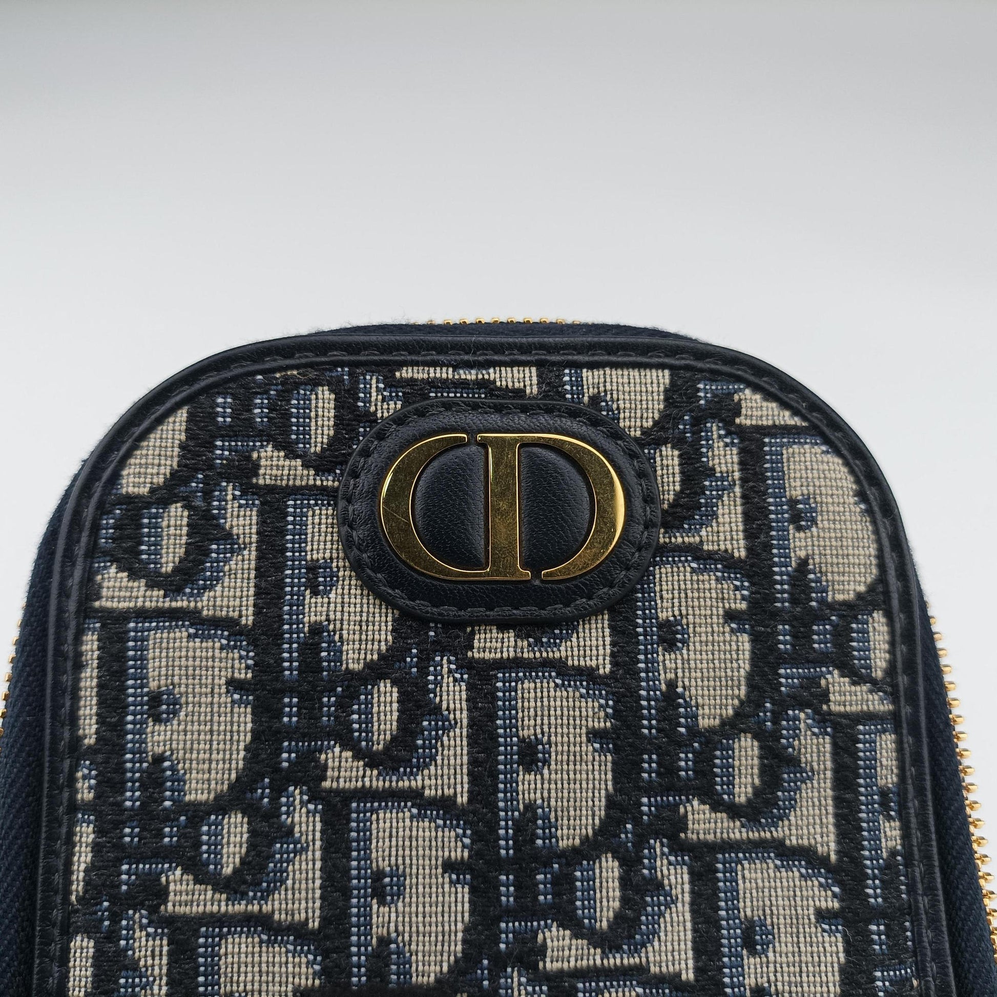 Oblique 30 Montaigne Phone Holder Navy Oblique jacquard 43-MA-0290オブリーク 30 モンテーニュ フォン ホルダー ネイビー ジャカード 43-MA-0290