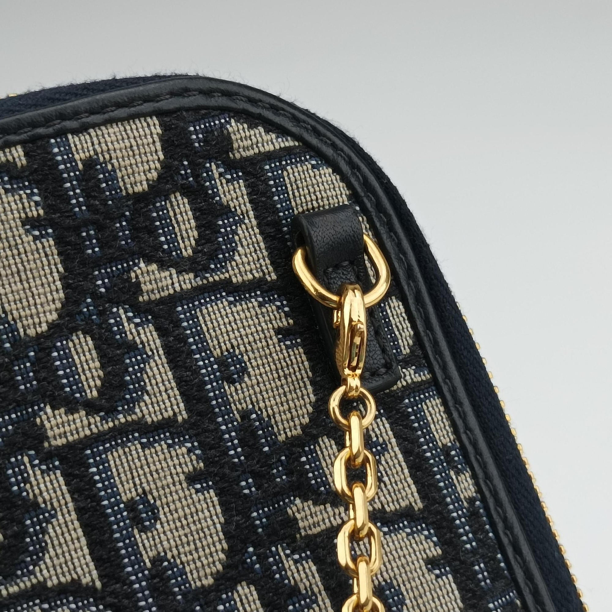 Oblique 30 Montaigne Phone Holder Navy Oblique jacquard 43-MA-0290オブリーク 30 モンテーニュ フォン ホルダー ネイビー ジャカード 43-MA-0290