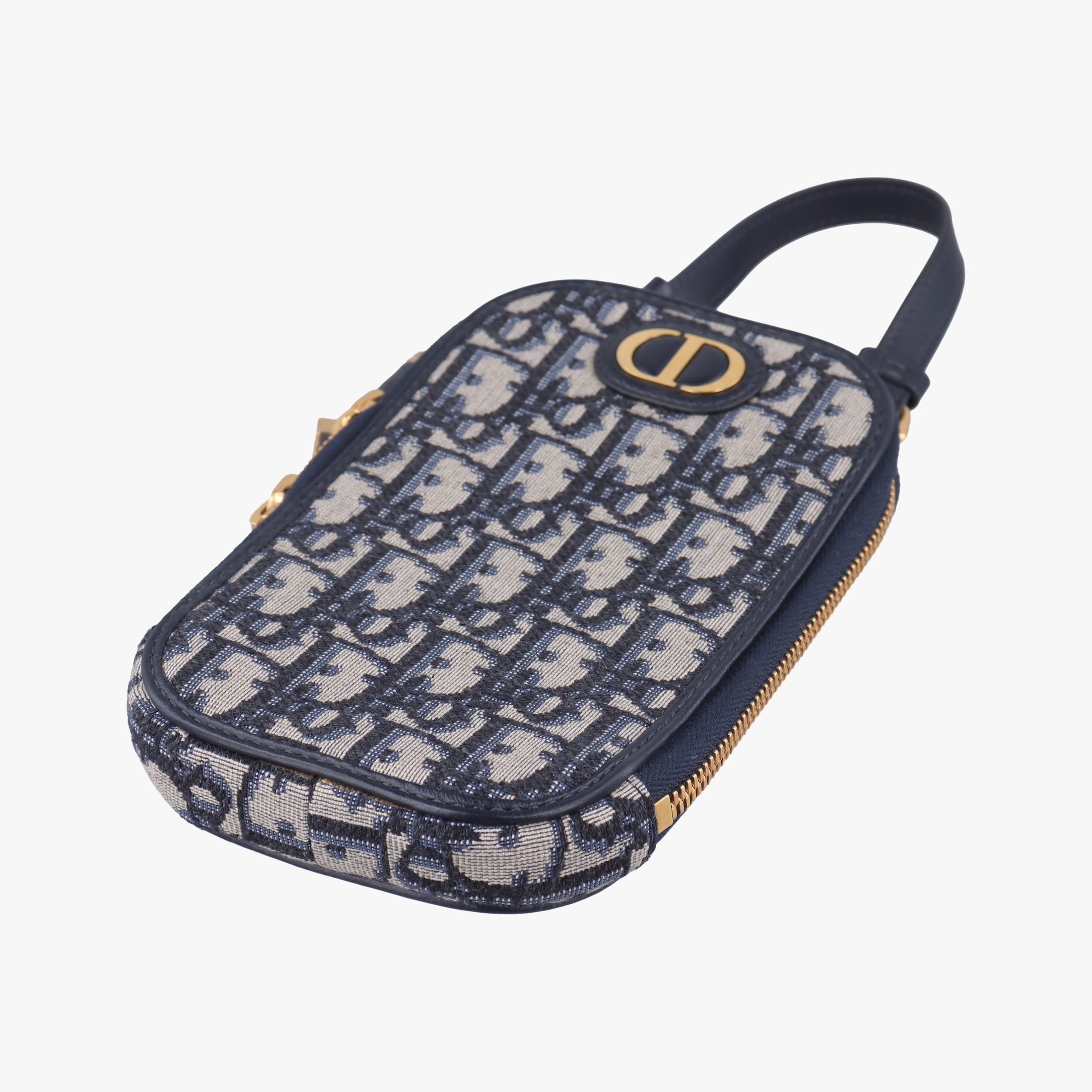 Oblique 30 Montaigne Phone Holder Navy Oblique jacquard 43-MA-0290オブリーク 30 モンテーニュ フォン ホルダー ネイビー ジャカード 43-MA-0290