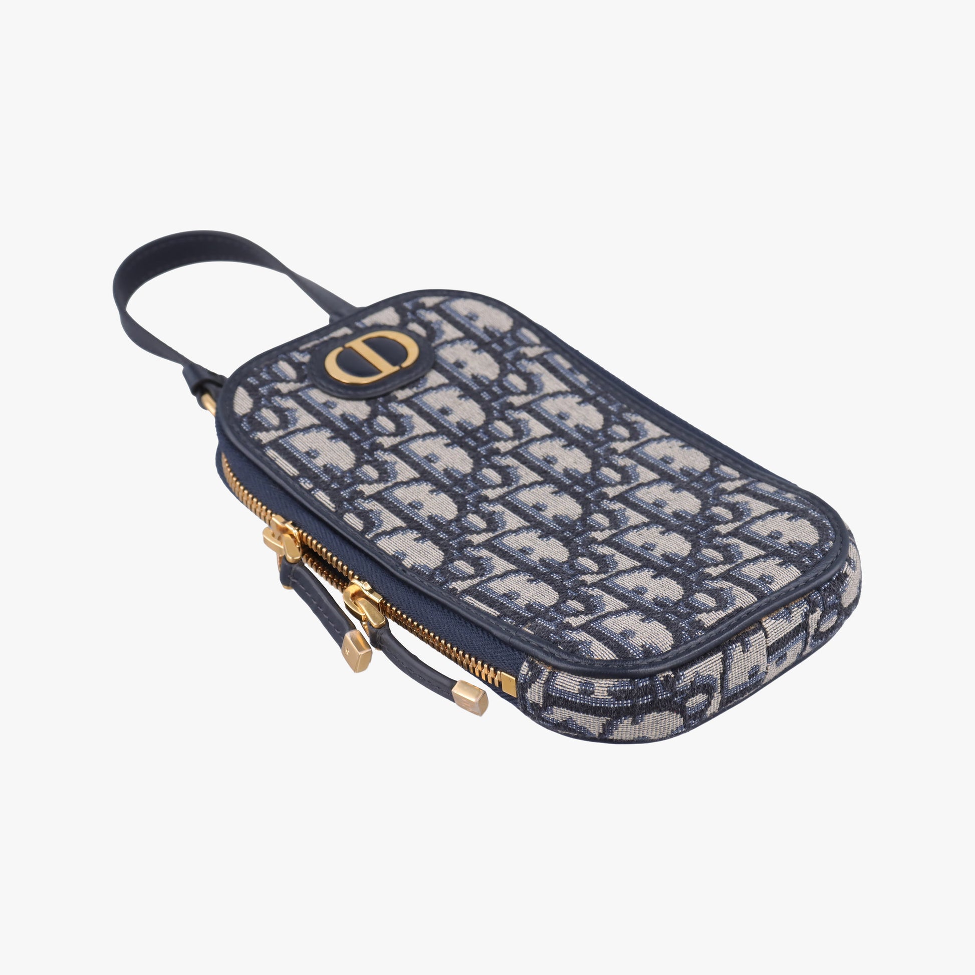 Oblique 30 Montaigne Phone Holder Navy Oblique jacquard 43-MA-0290オブリーク 30 モンテーニュ フォン ホルダー ネイビー ジャカード 43-MA-0290