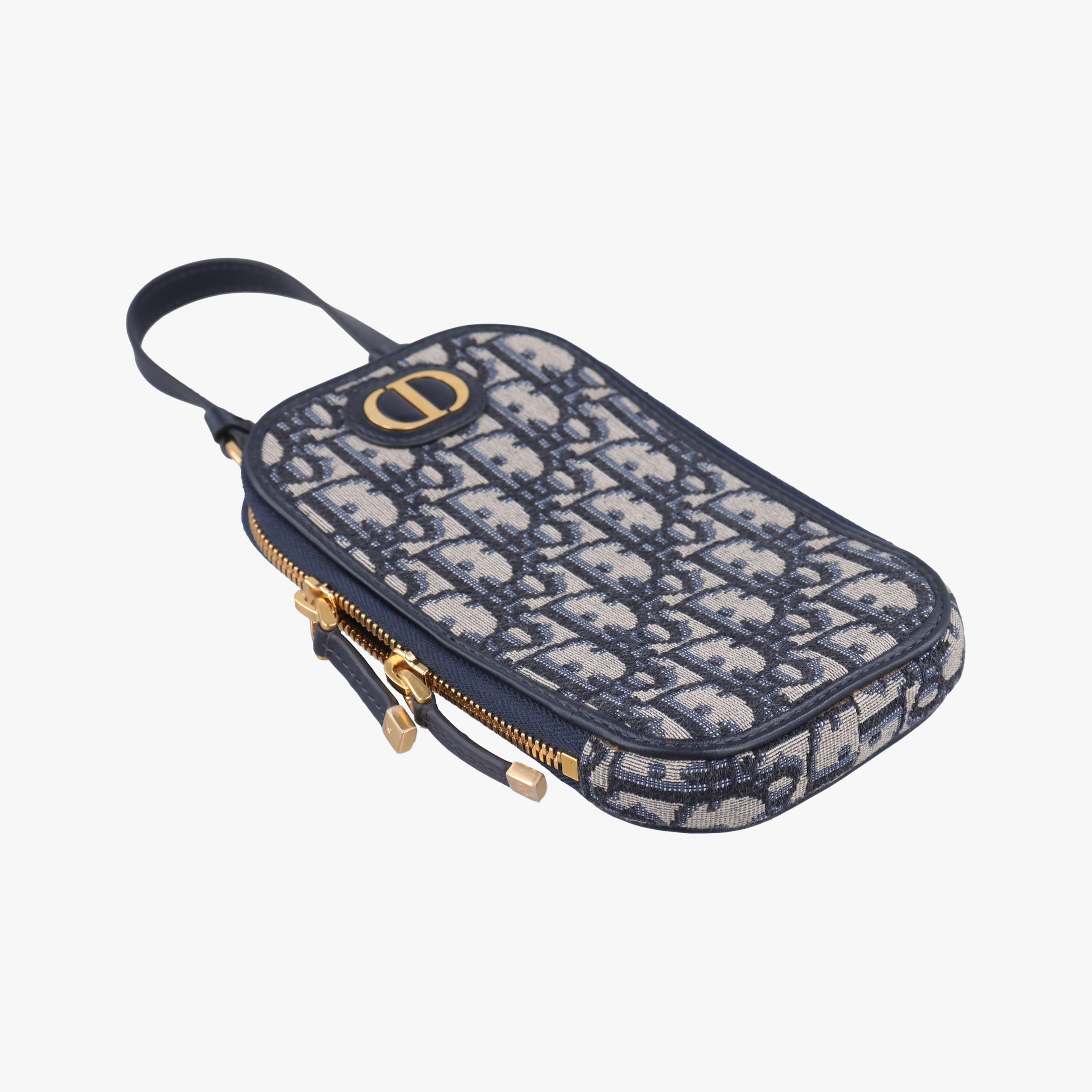 Oblique 30 Montaigne Phone Holder Navy Oblique jacquard 43-MA-0290オブリーク 30 モンテーニュ フォン ホルダー ネイビー ジャカード 43-MA-0290
