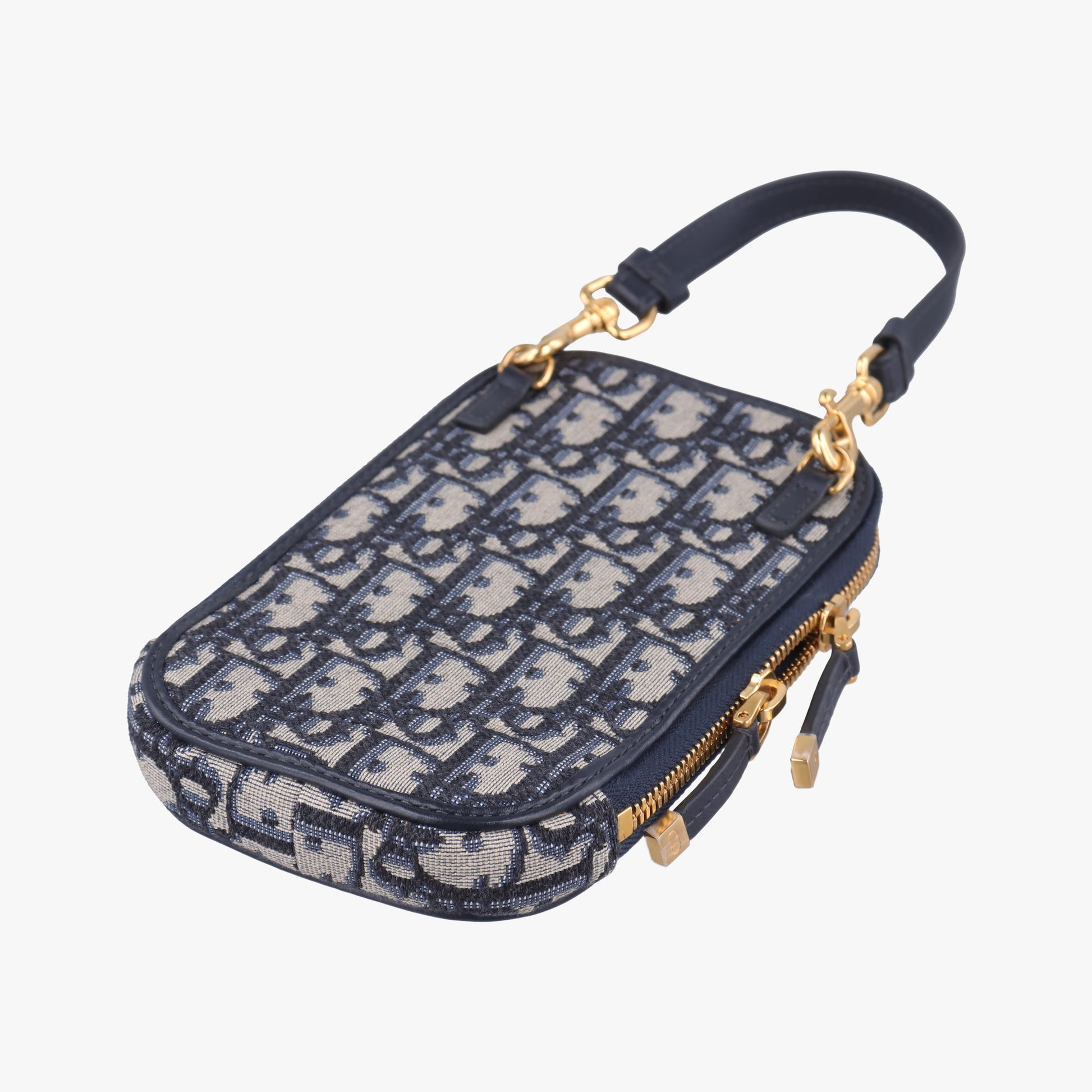 Oblique 30 Montaigne Phone Holder Navy Oblique jacquard 43-MA-0290オブリーク 30 モンテーニュ フォン ホルダー ネイビー ジャカード 43-MA-0290