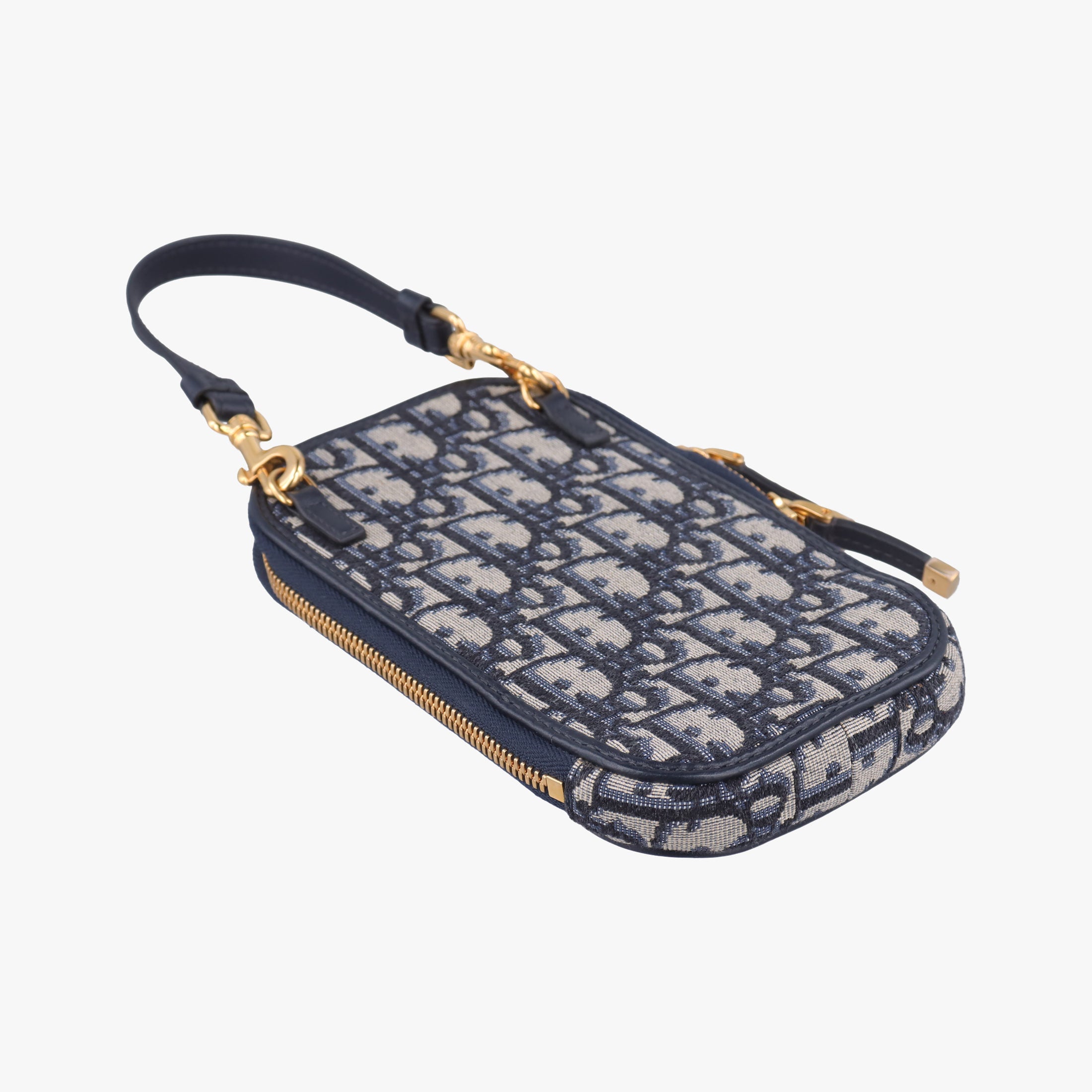 Oblique 30 Montaigne Phone Holder Navy Oblique jacquard 43-MA-0290オブリーク 30 モンテーニュ フォン ホルダー ネイビー ジャカード 43-MA-0290
