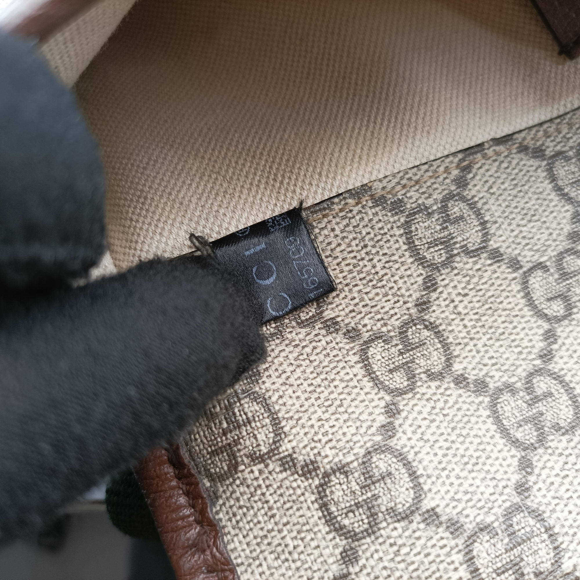 NEO VINTAGE GG Supreme Brown PVC coated canvas×Leather 493930 H030165709ネオ ヴィンテージ GGスプリーム ブラウン PVCコーティングキャンバス×レザー 493930 H030165709