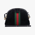 Ophidia Black Suede×leather 499621 E026472673オフィディア ブラック スエード×レザー 499621 E026472673