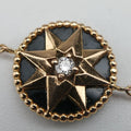 Rose des Vents medallion　 Black×golden AU750 073260ローズデヴァン メダリオン ブラック×ゴールド AU750 073260