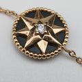 Rose des Vents medallion　 Black×golden AU750 073260ローズデヴァン メダリオン ブラック×ゴールド AU750 073260