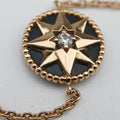 Rose des Vents medallion　 Black×golden AU750 073260ローズデヴァン メダリオン ブラック×ゴールド AU750 073260
