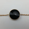 Rose des Vents medallion　 Black×golden AU750 073260ローズデヴァン メダリオン ブラック×ゴールド AU750 073260