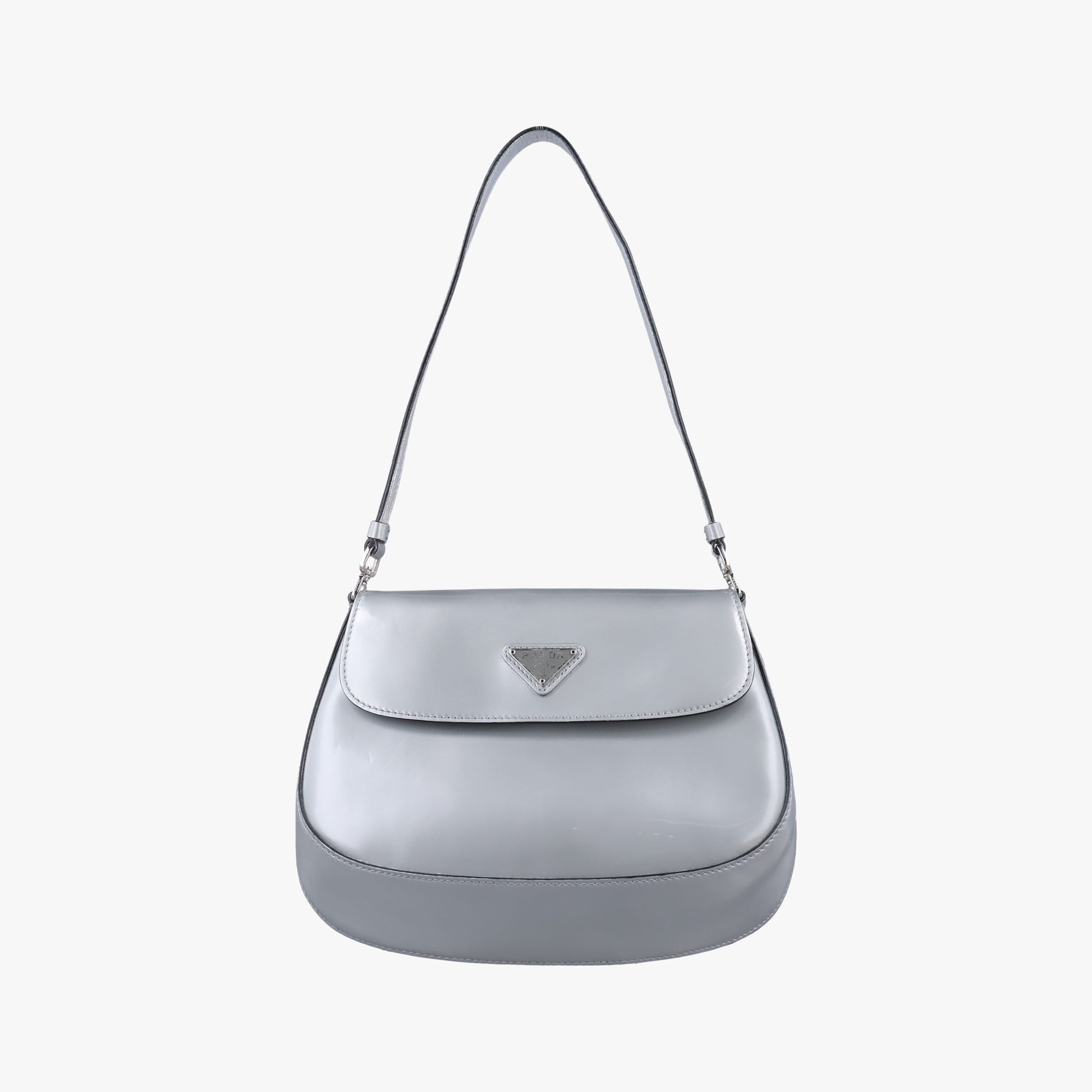 Cleo Flap Silver Leather 7/Dクレオフラップ シルバー レザー 7/D