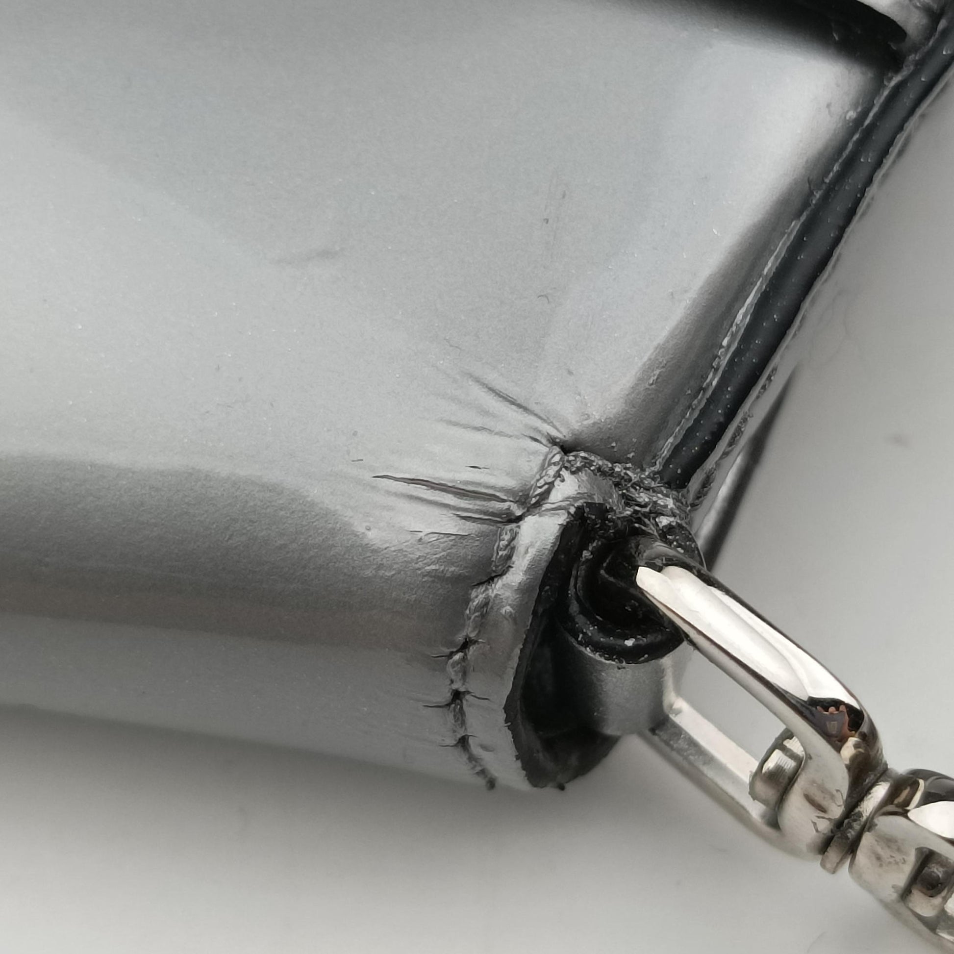 Cleo Flap Silver Leather 7/Dクレオフラップ シルバー レザー 7/D